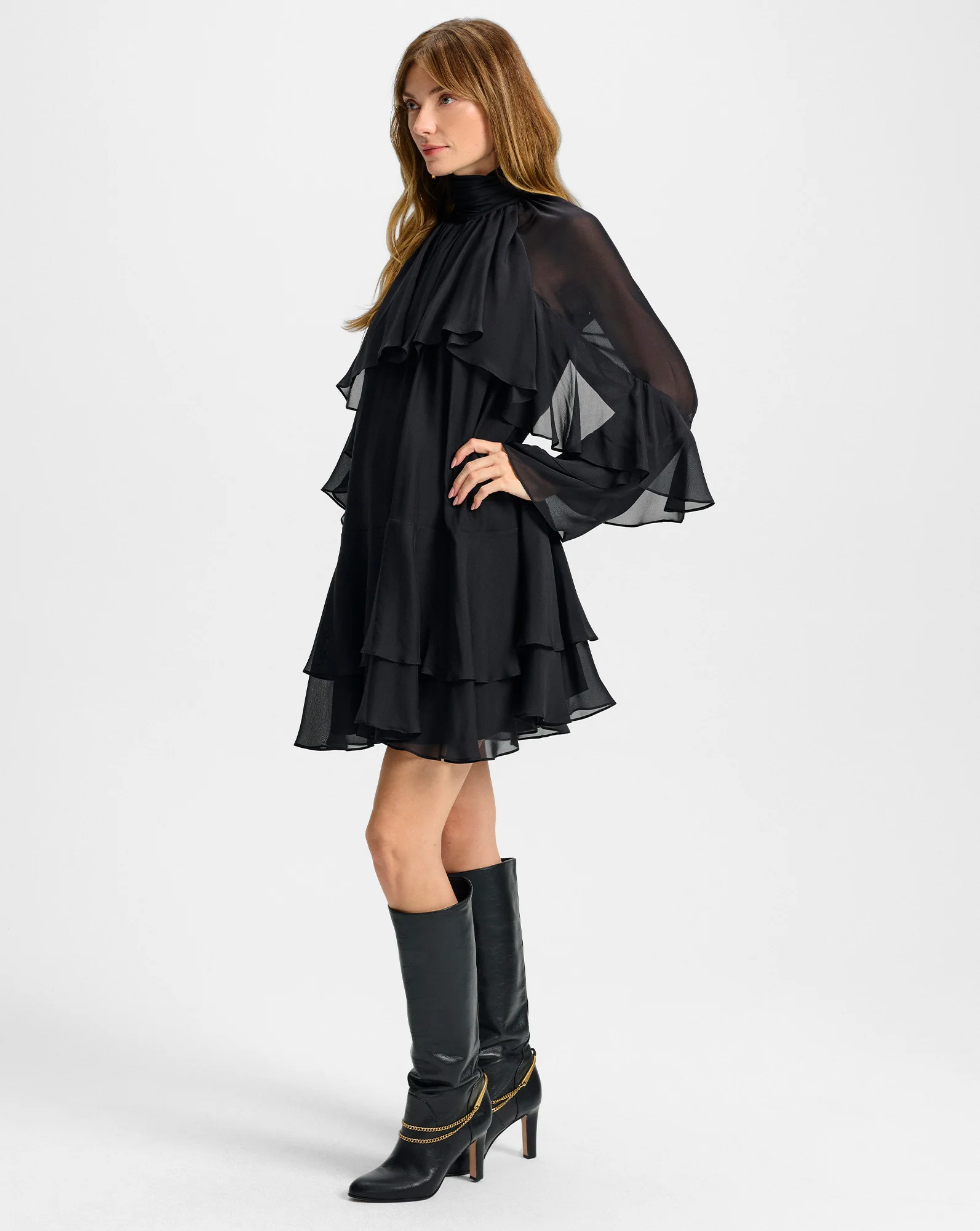 Adlington Silk Mini Dress - Image 3