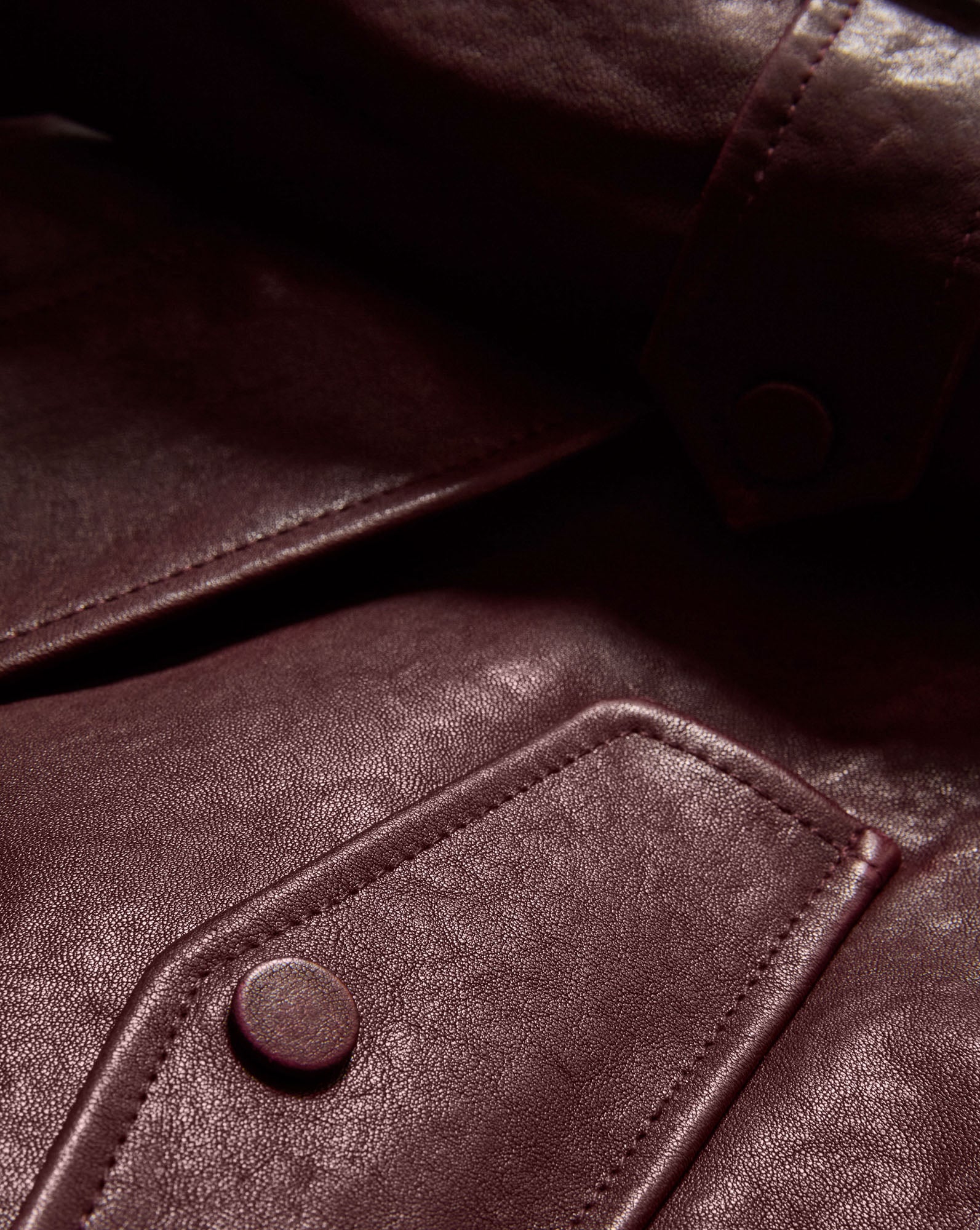 Bateman Cropped Leather Jacket - Image 3