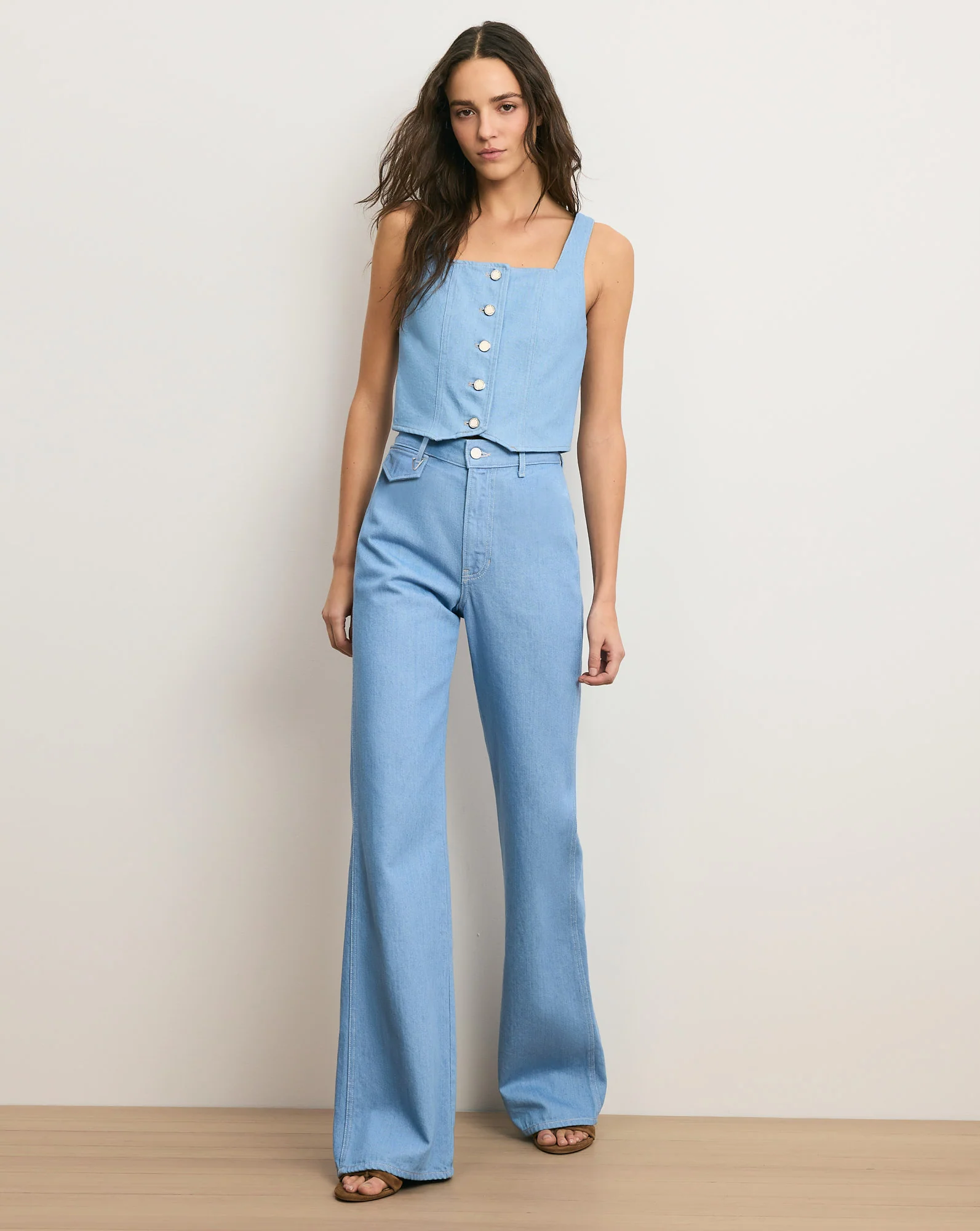 Crosbie Flap-Pocket Slim Wide-Leg Jean - Image 6