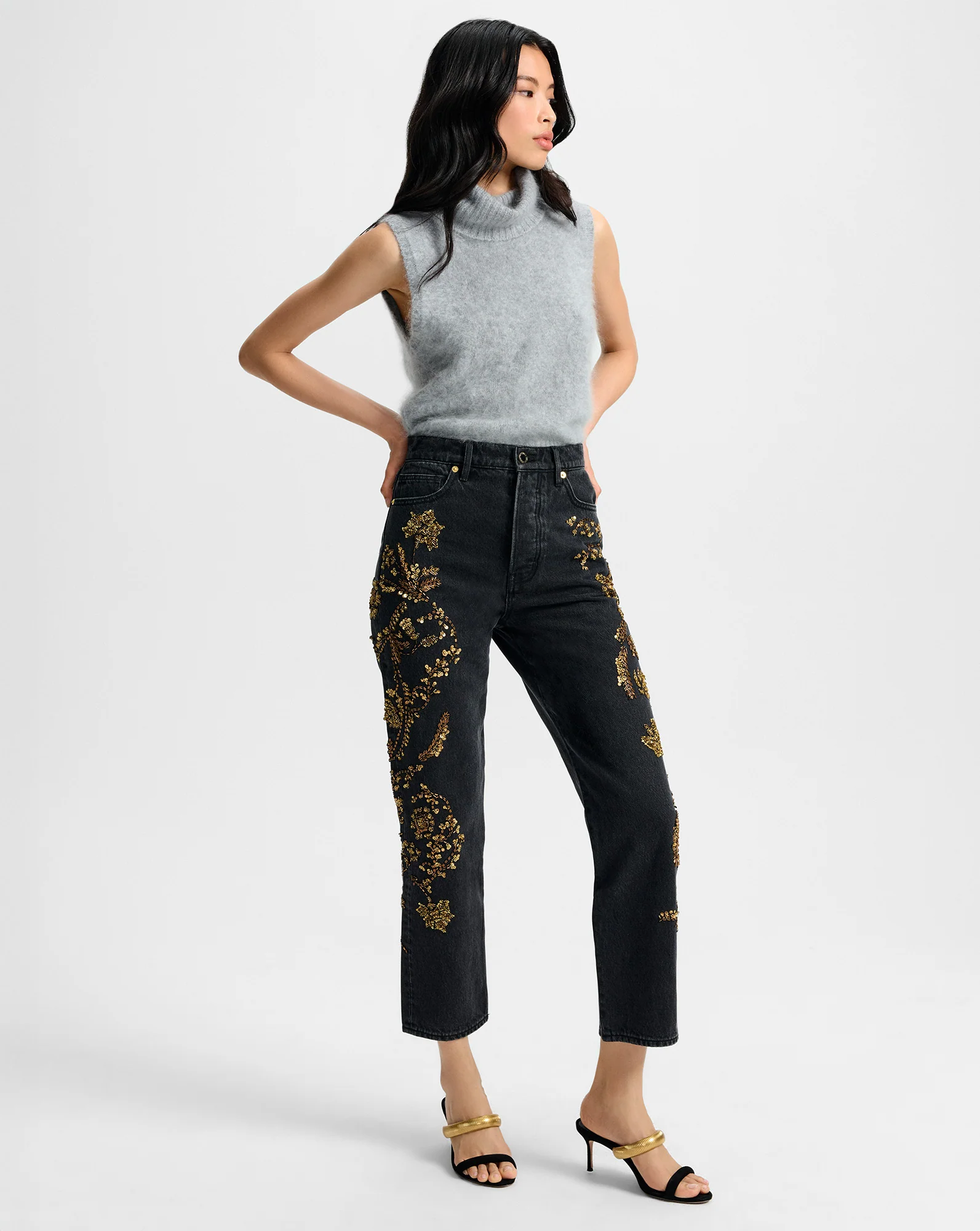 Daniela Embellished Straight-Leg Jean - Image 3