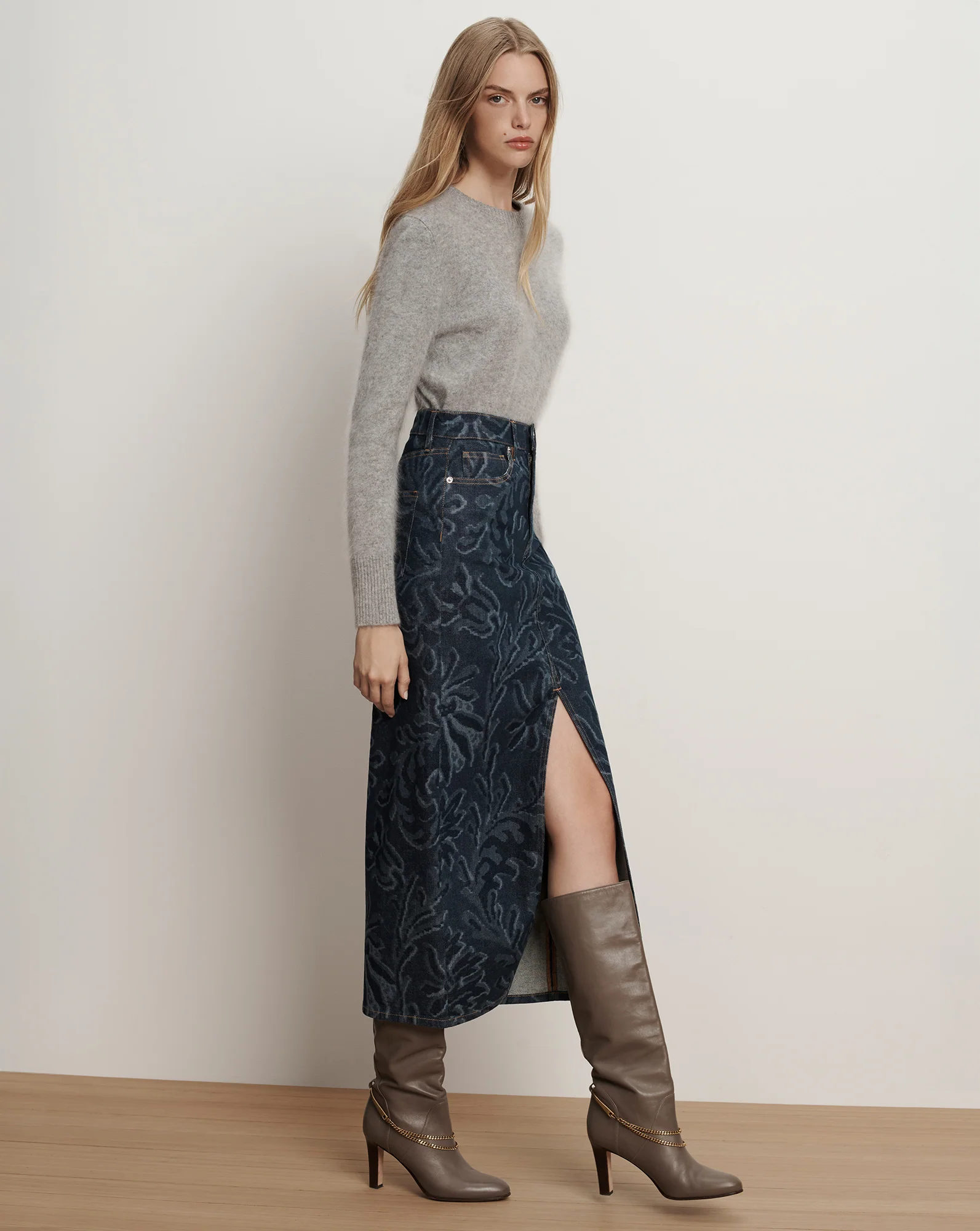 Devorah Denim Maxi Skirt - Image 3