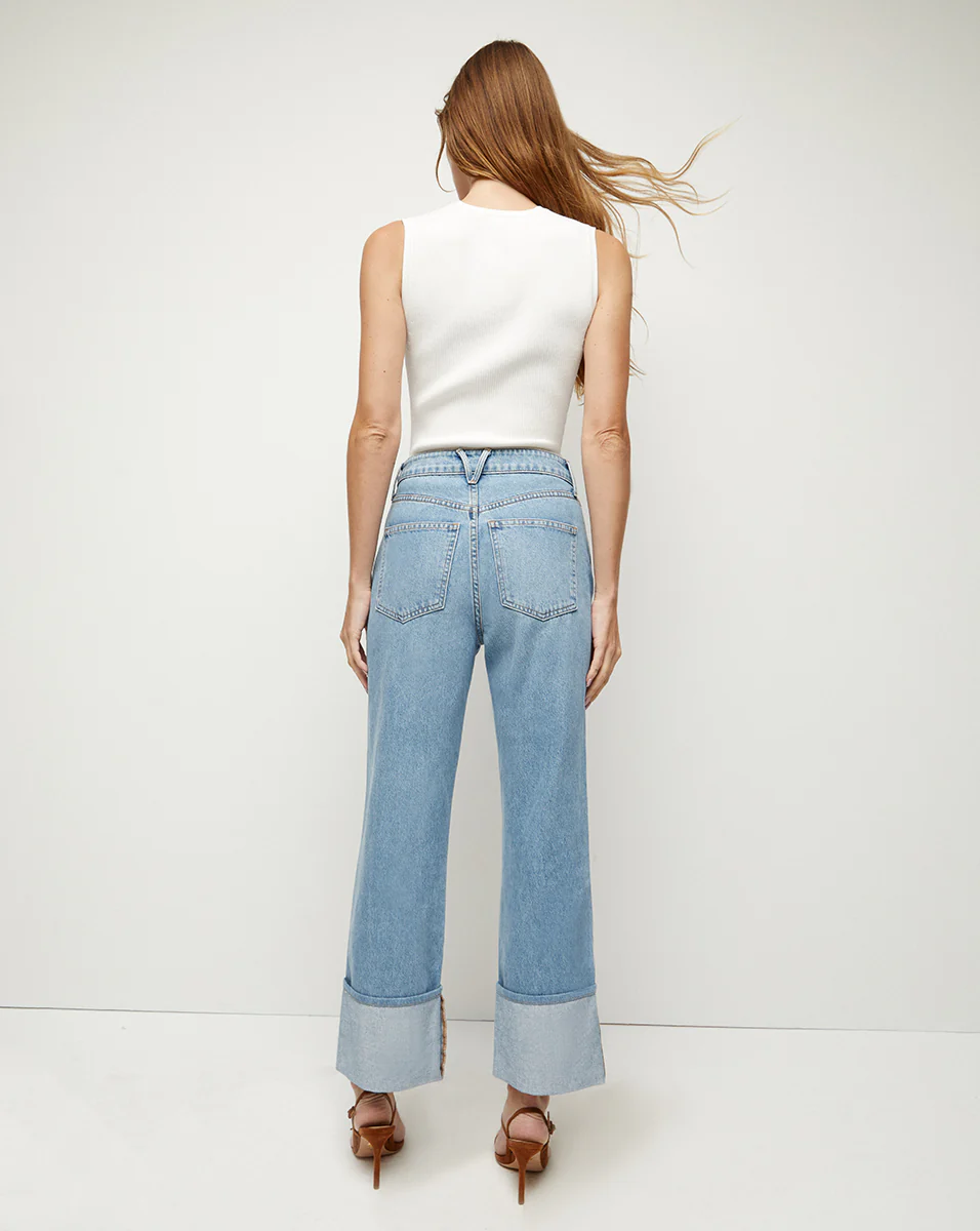 Dylan Cuffed Straight-Leg Jean - Image 4
