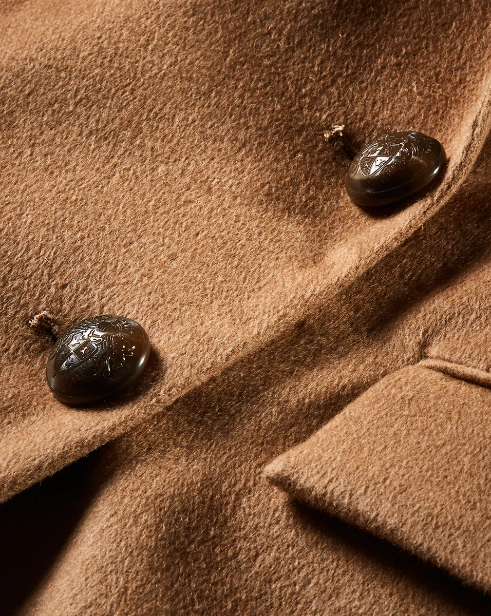 Ellette Italian Camel Hair Dickey Jacket - Image 3