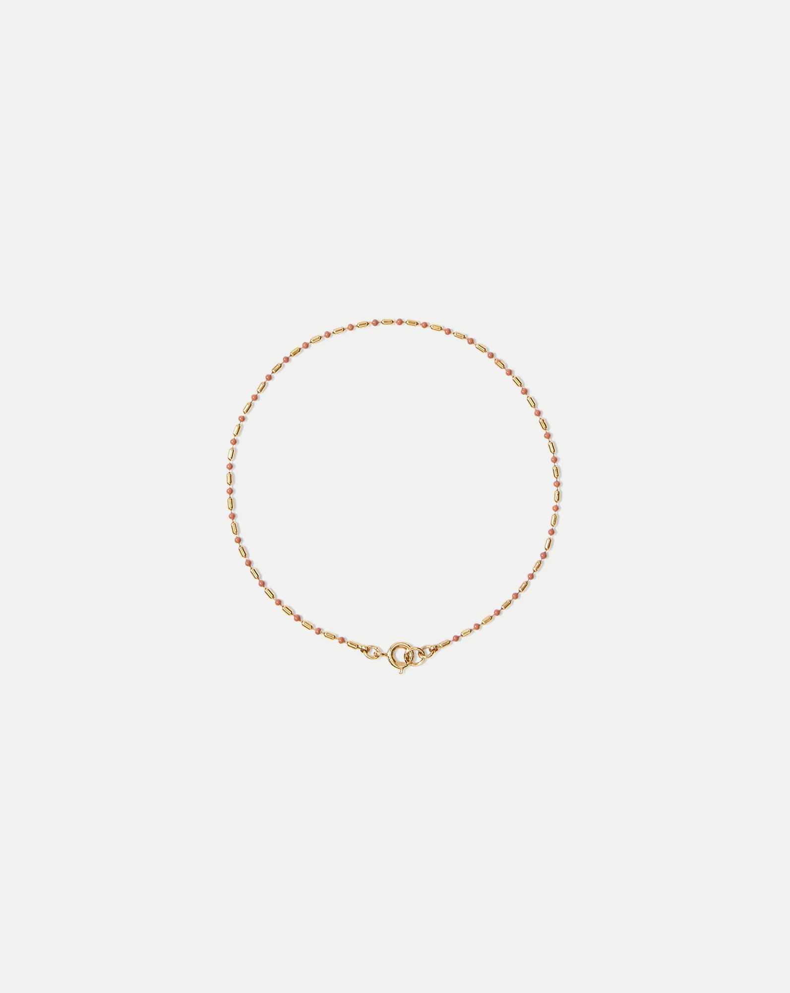 Enamel Bead Chain Anklet