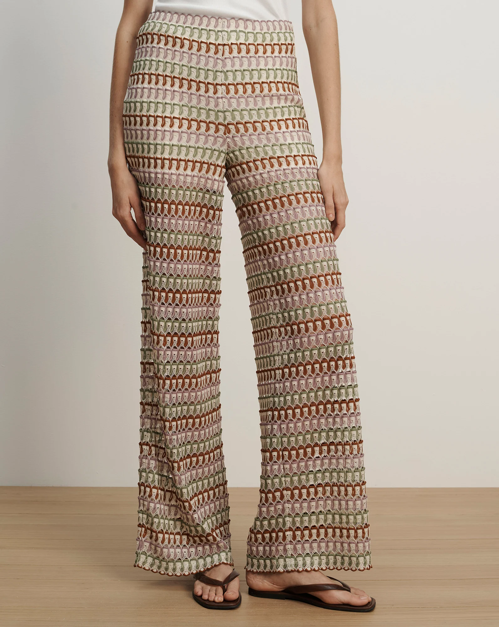 Fatima Crochet Wide-Leg Pant - Image 2