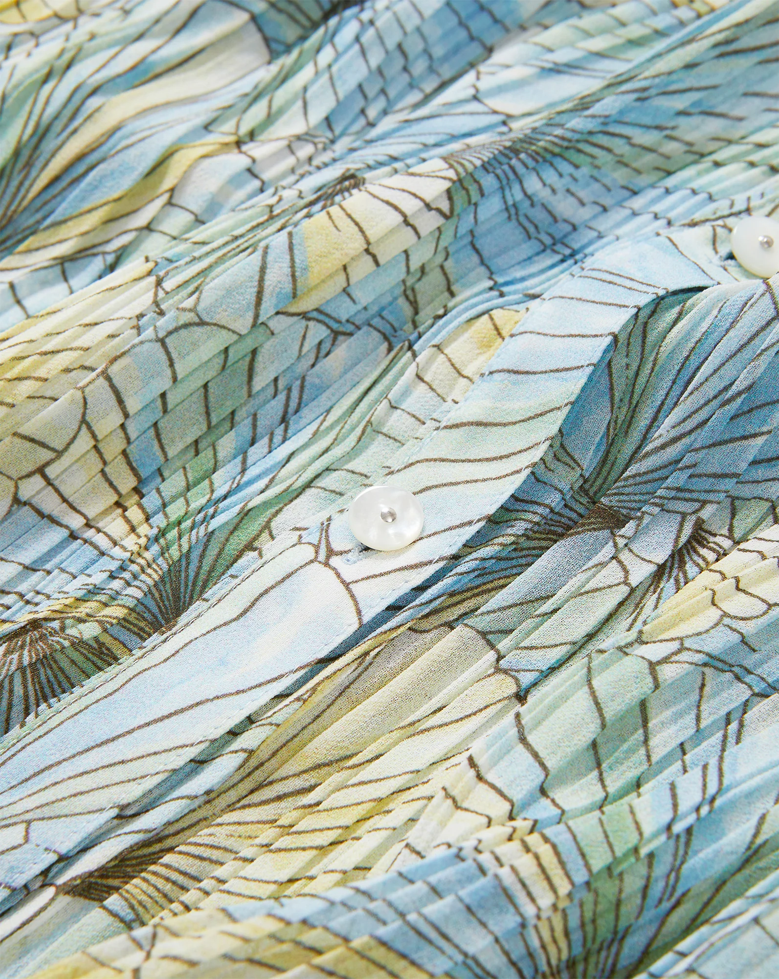 Fennel Pleated Button-Down - Image 3