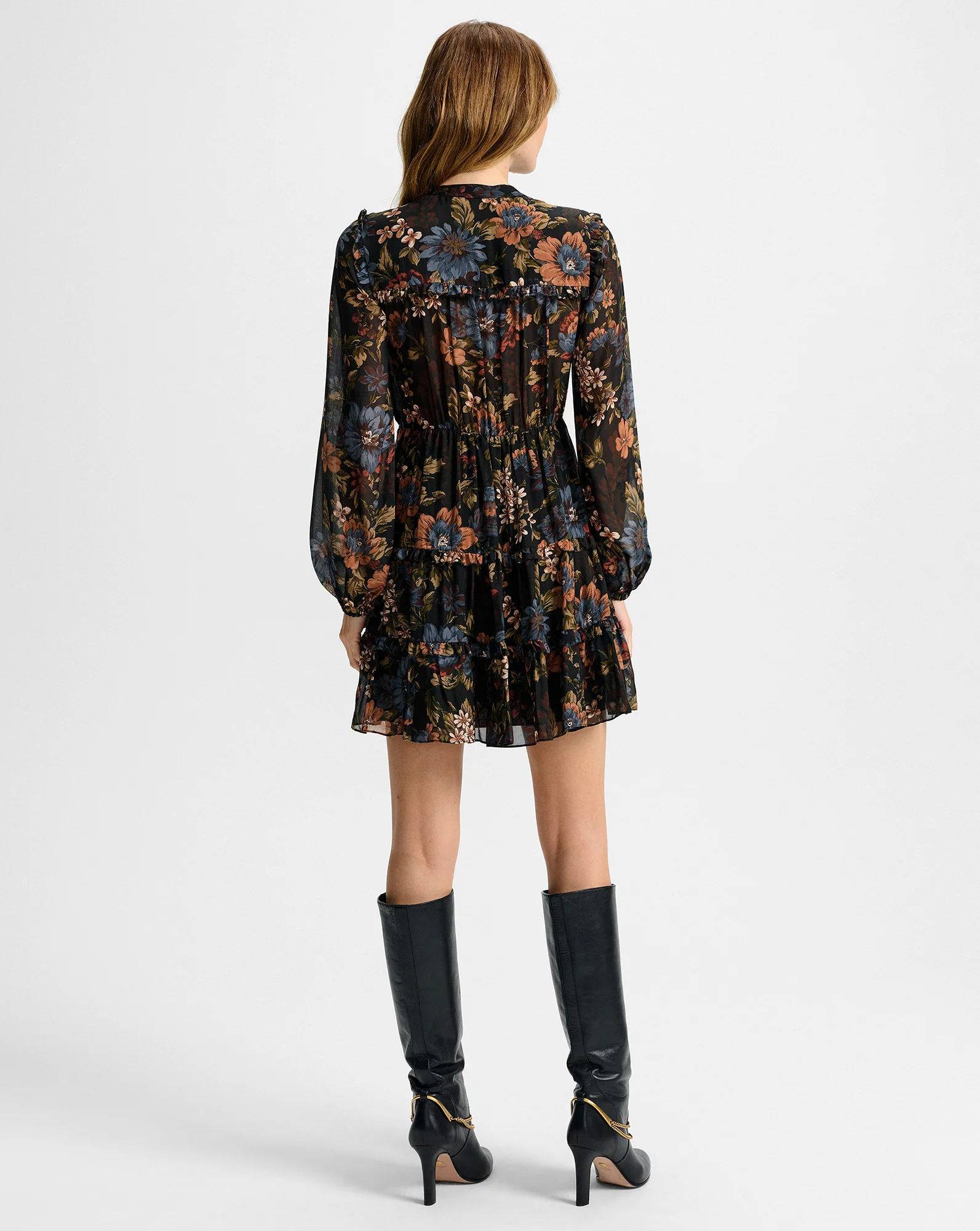Justine Silk Mini Dress - Image 4
