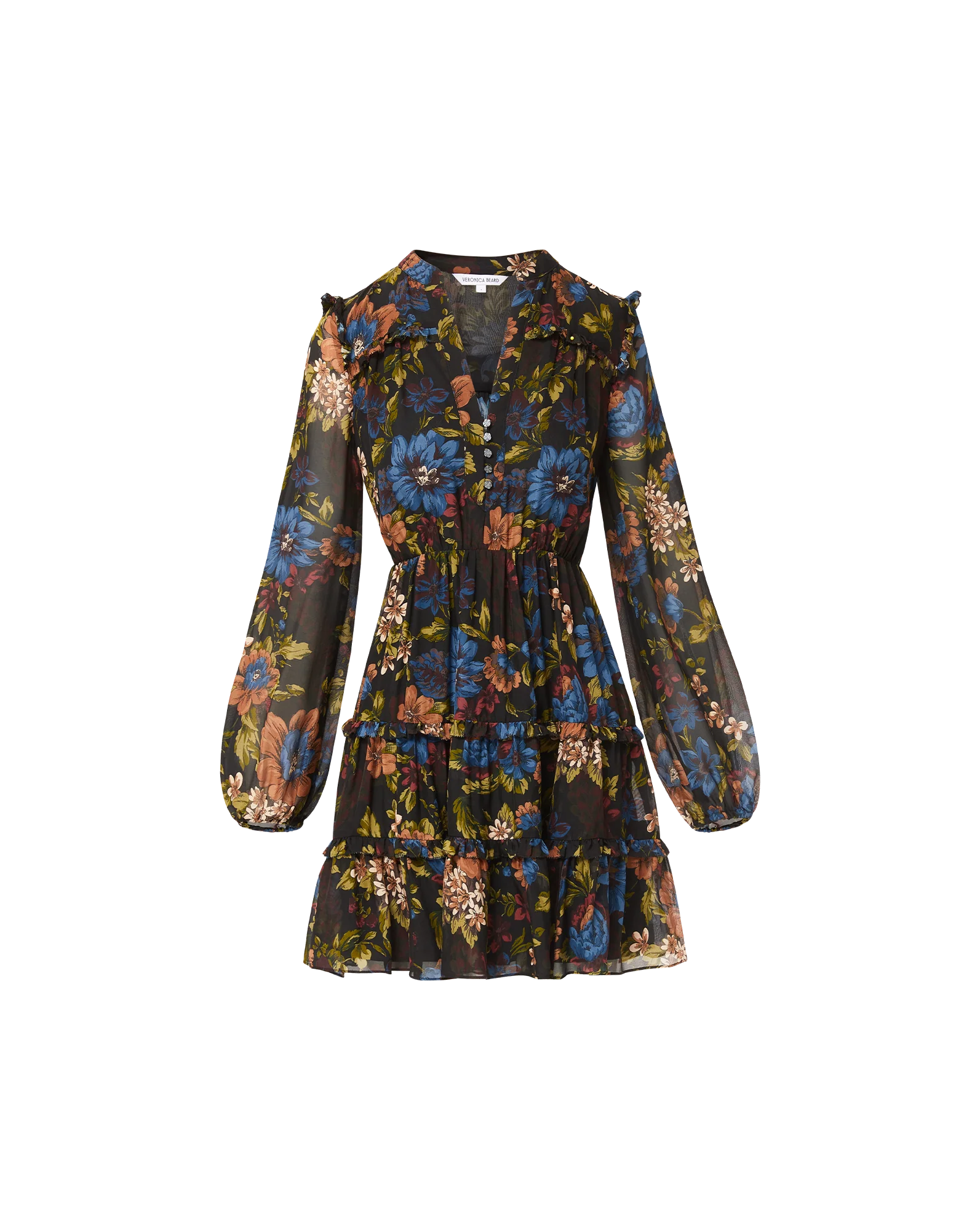 Justine Silk Mini Dress - Image 5