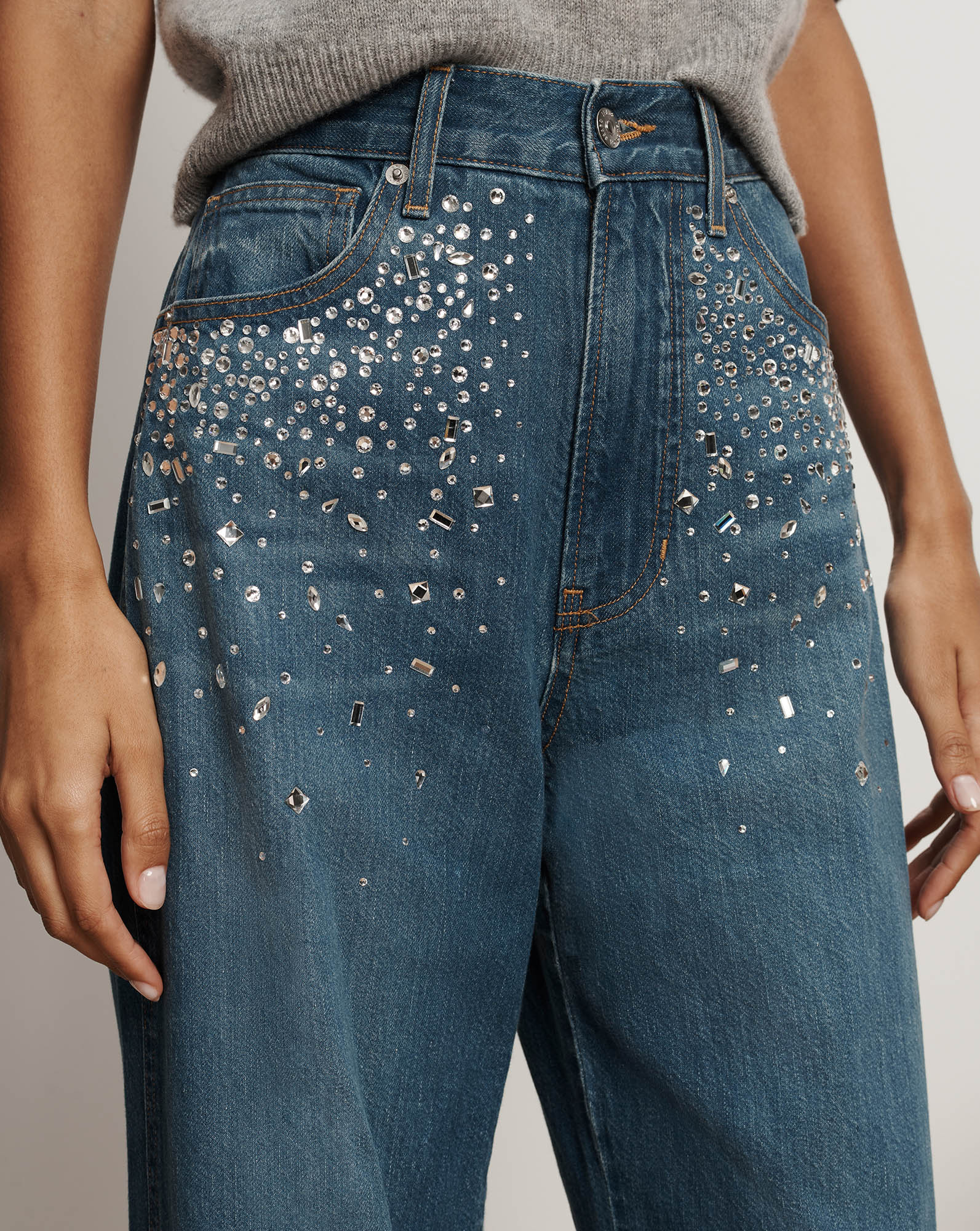 Kasey Crystal Wide-Leg Jean - Image 5