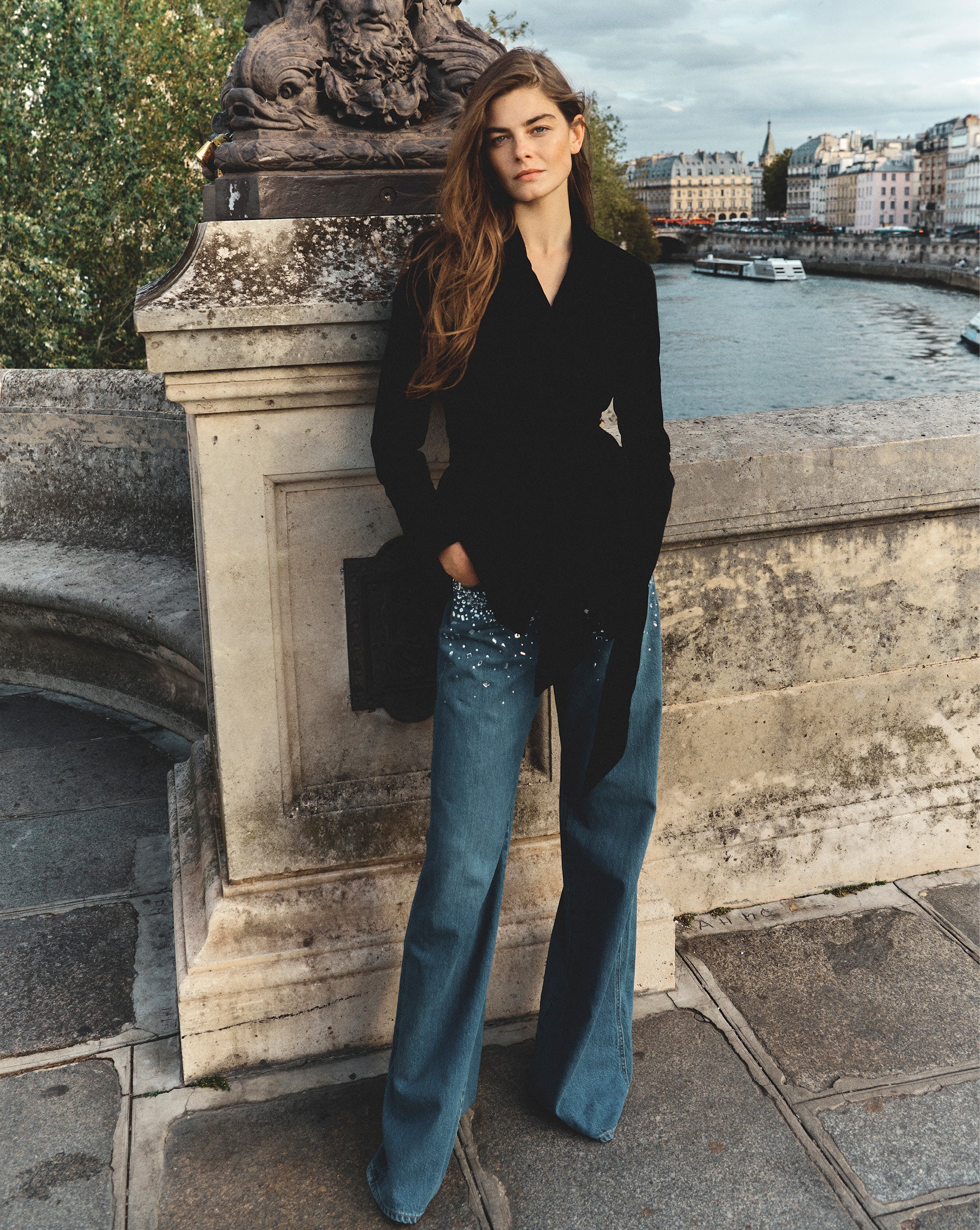 Kasey Crystal Wide-Leg Jean - Image 6