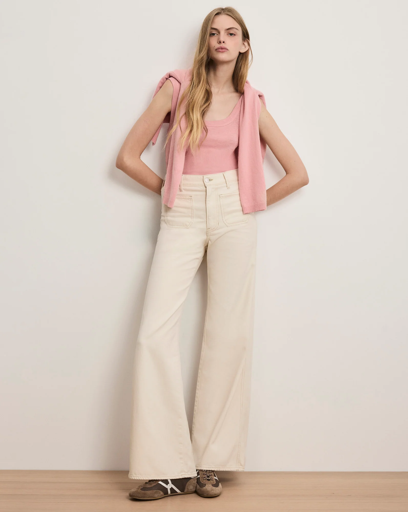 Kasey Patch-Pocket Wide-Leg Jean - Image 6