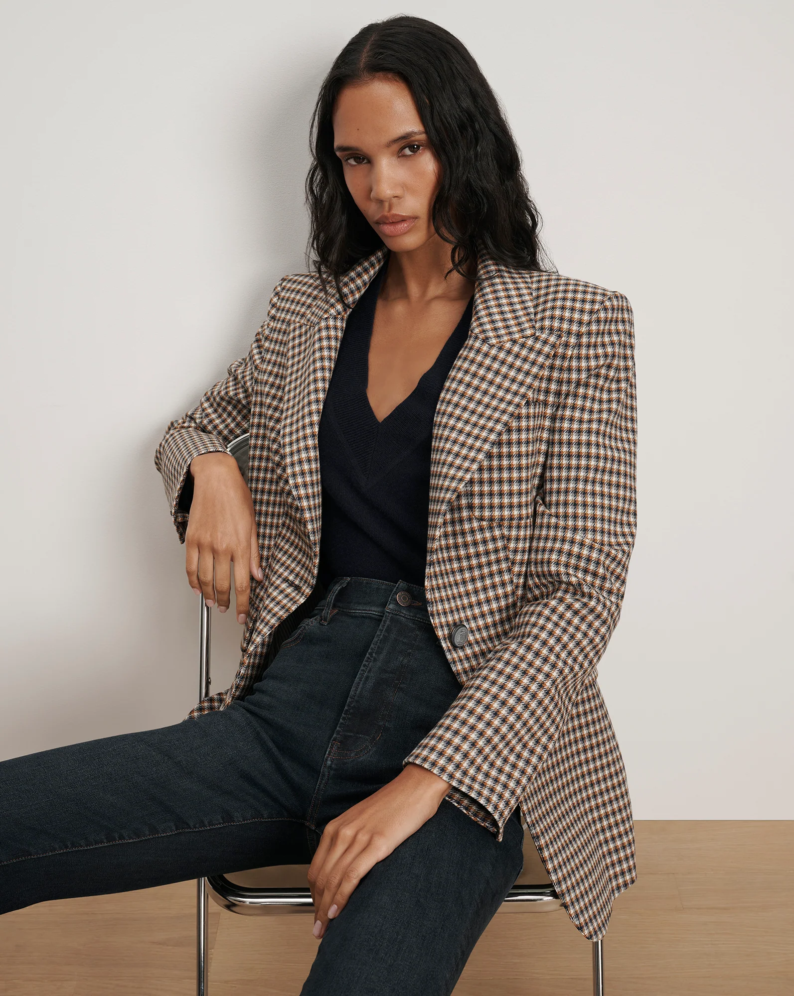 Livvy Houndstooth Dickey Jacket - Image 3