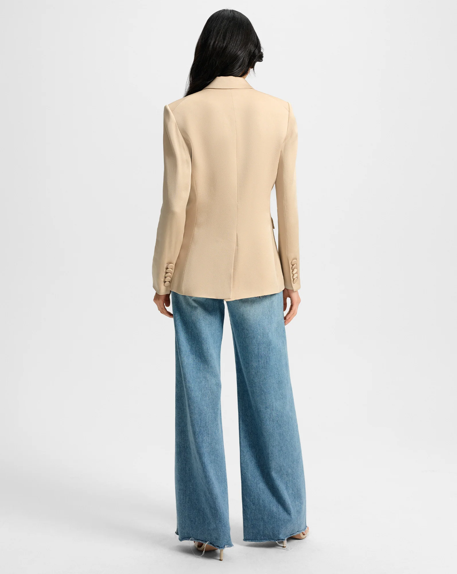 Long and Lean Satin Dickey Jacket - Image 4