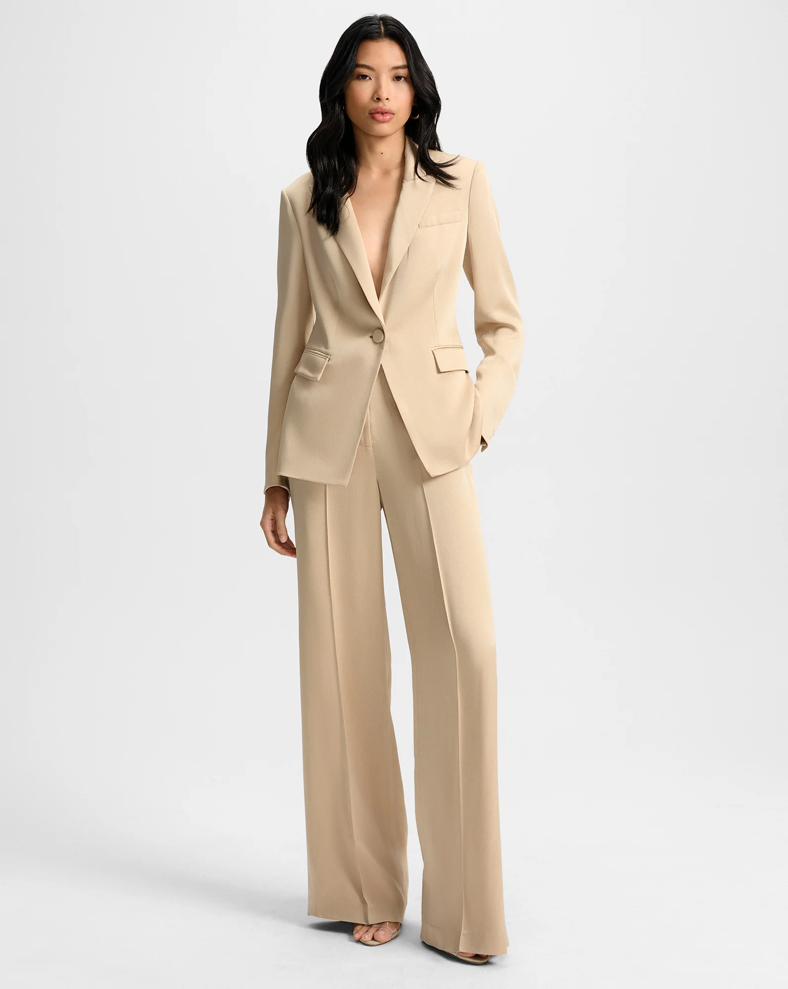 Long and Lean Satin Dickey Jacket - Image 5