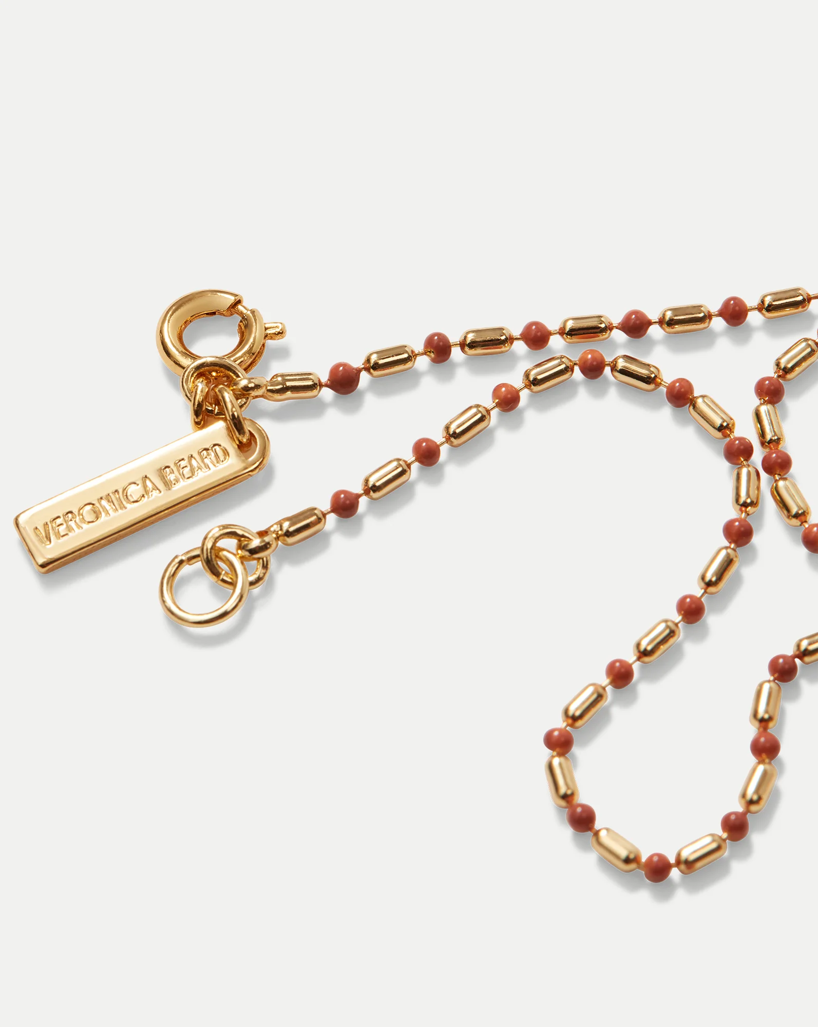 Long Enamel Bead Chain Necklace - Image 6