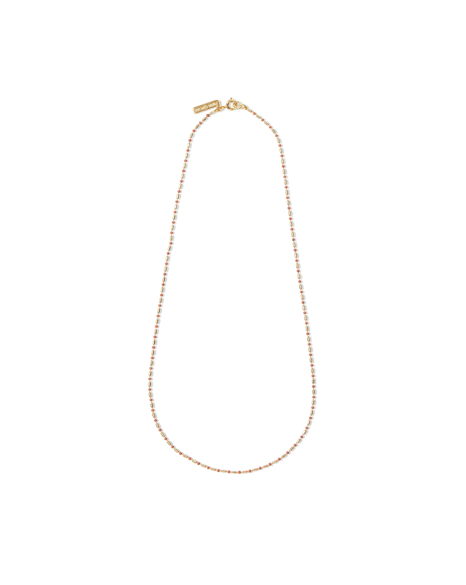 Long Enamel Bead Chain Necklace - Image 8