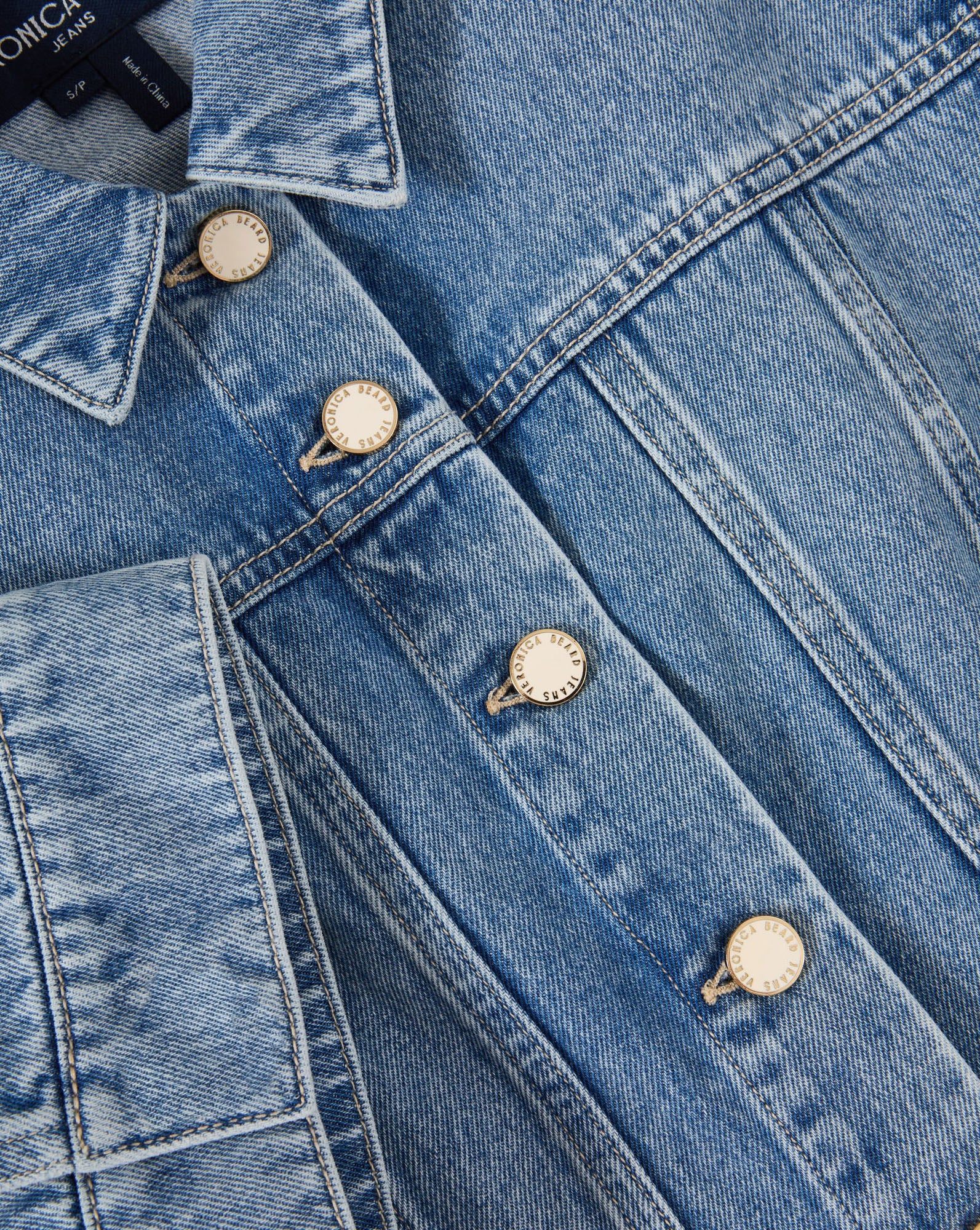 Malcom Cropped Denim Jacket - Image 4