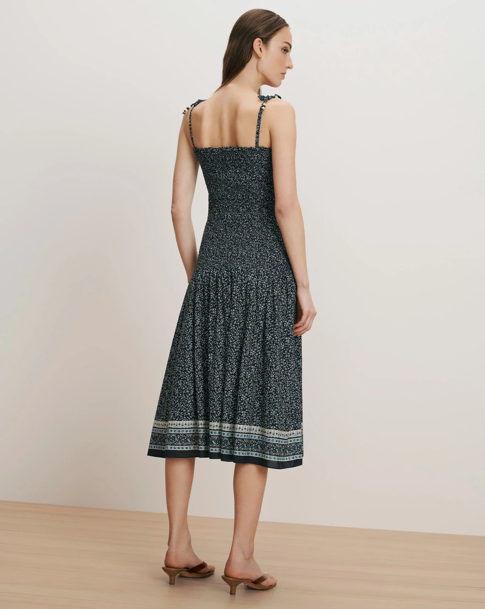 Marietta Shirred Midi Dress - Image 4