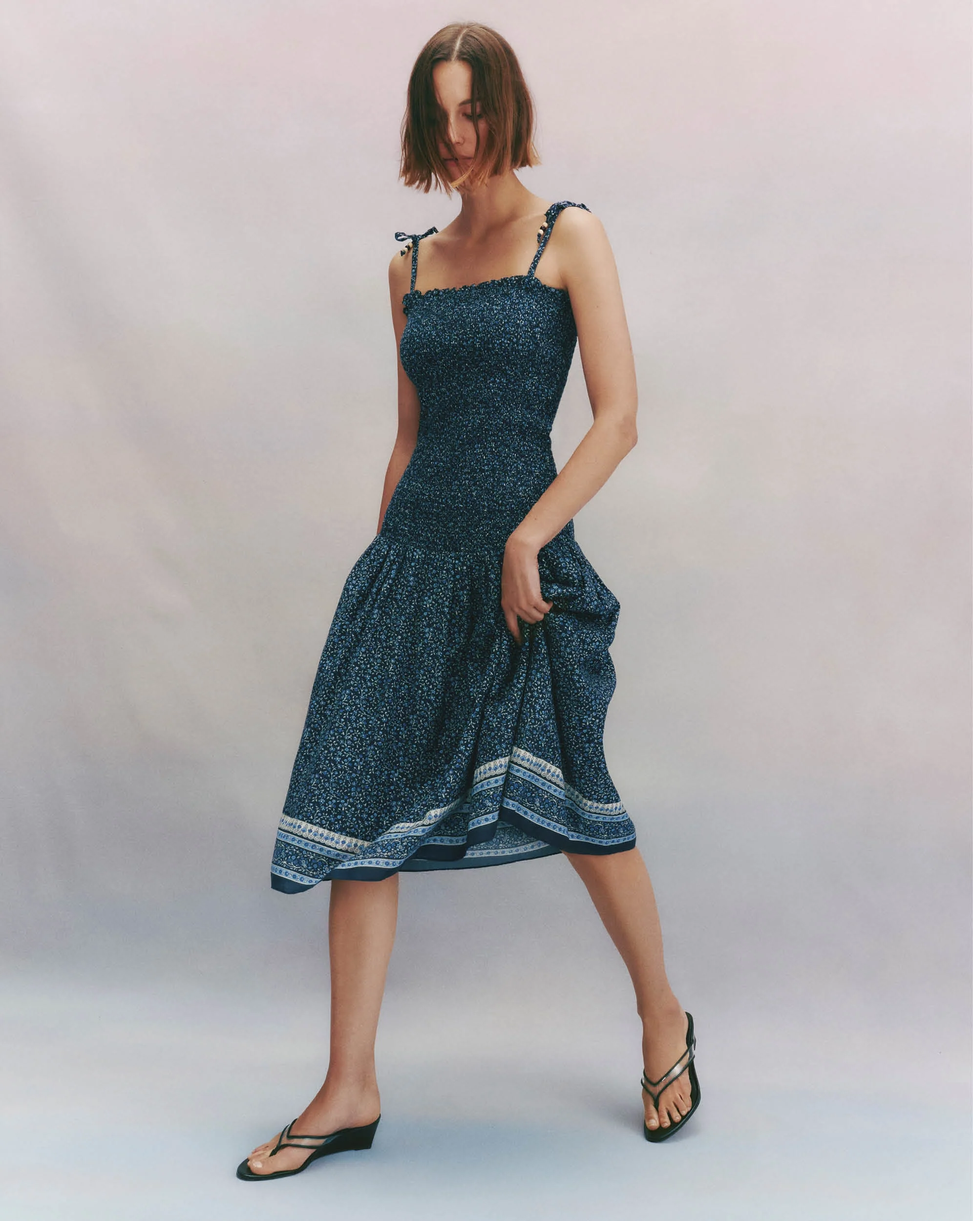 Marietta Shirred Midi Dress - Image 5