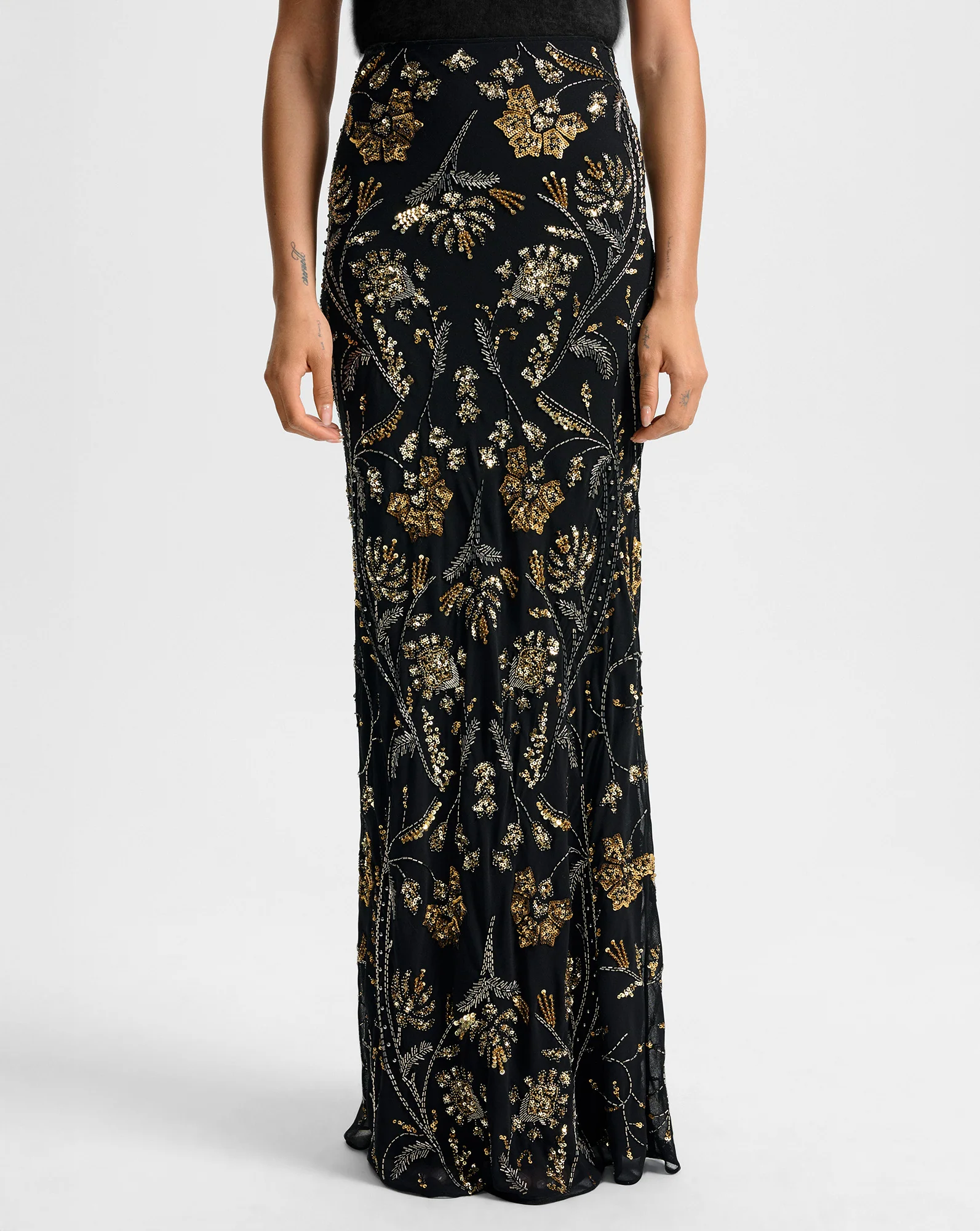 Medina Floral-Embellished Maxi Skirt - Image 2