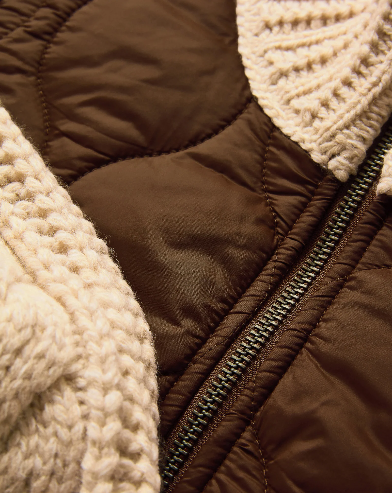 Patra Knit-Sleeve Quilted Jacket - Image 3