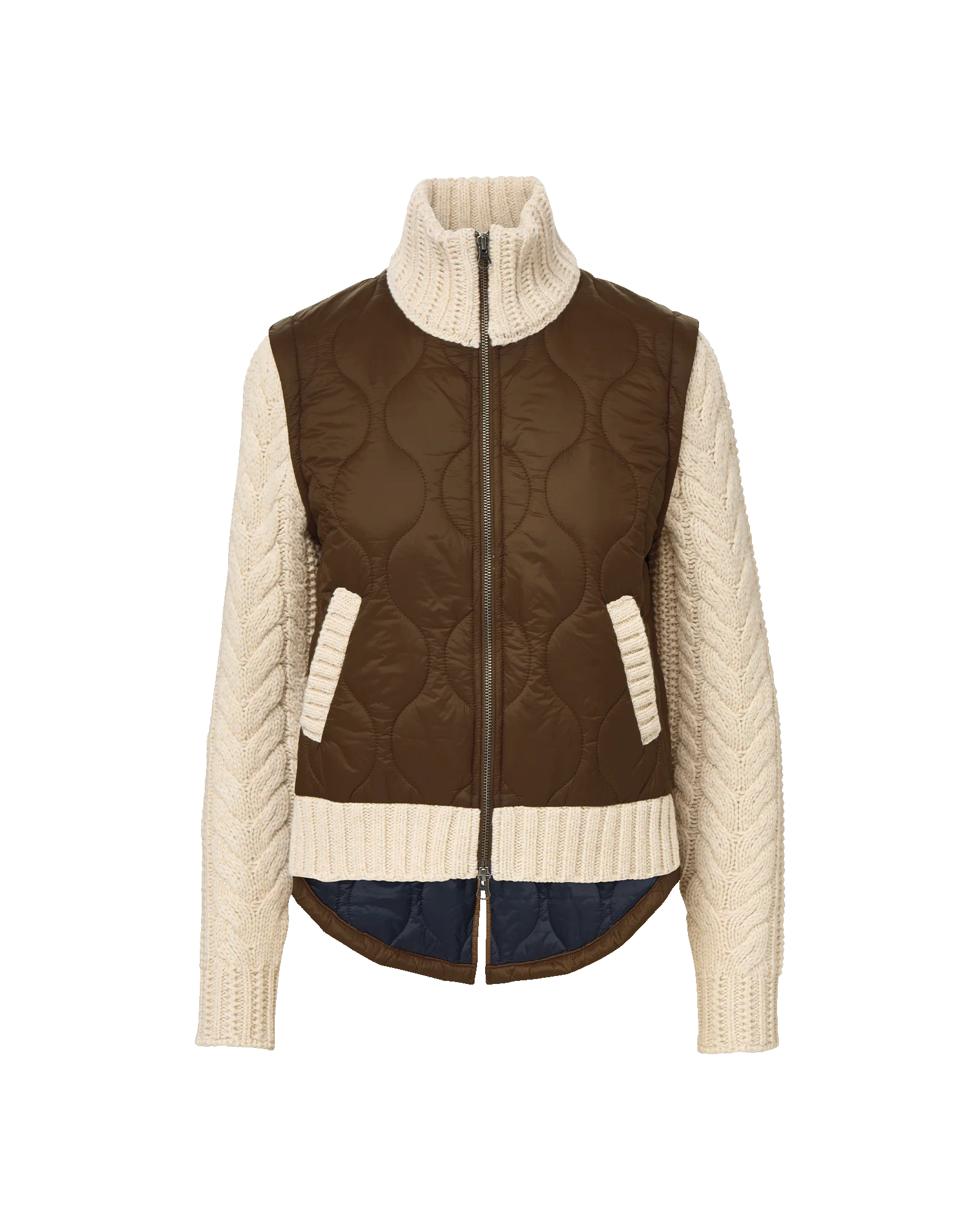 Patra Knit-Sleeve Quilted Jacket - Image 5