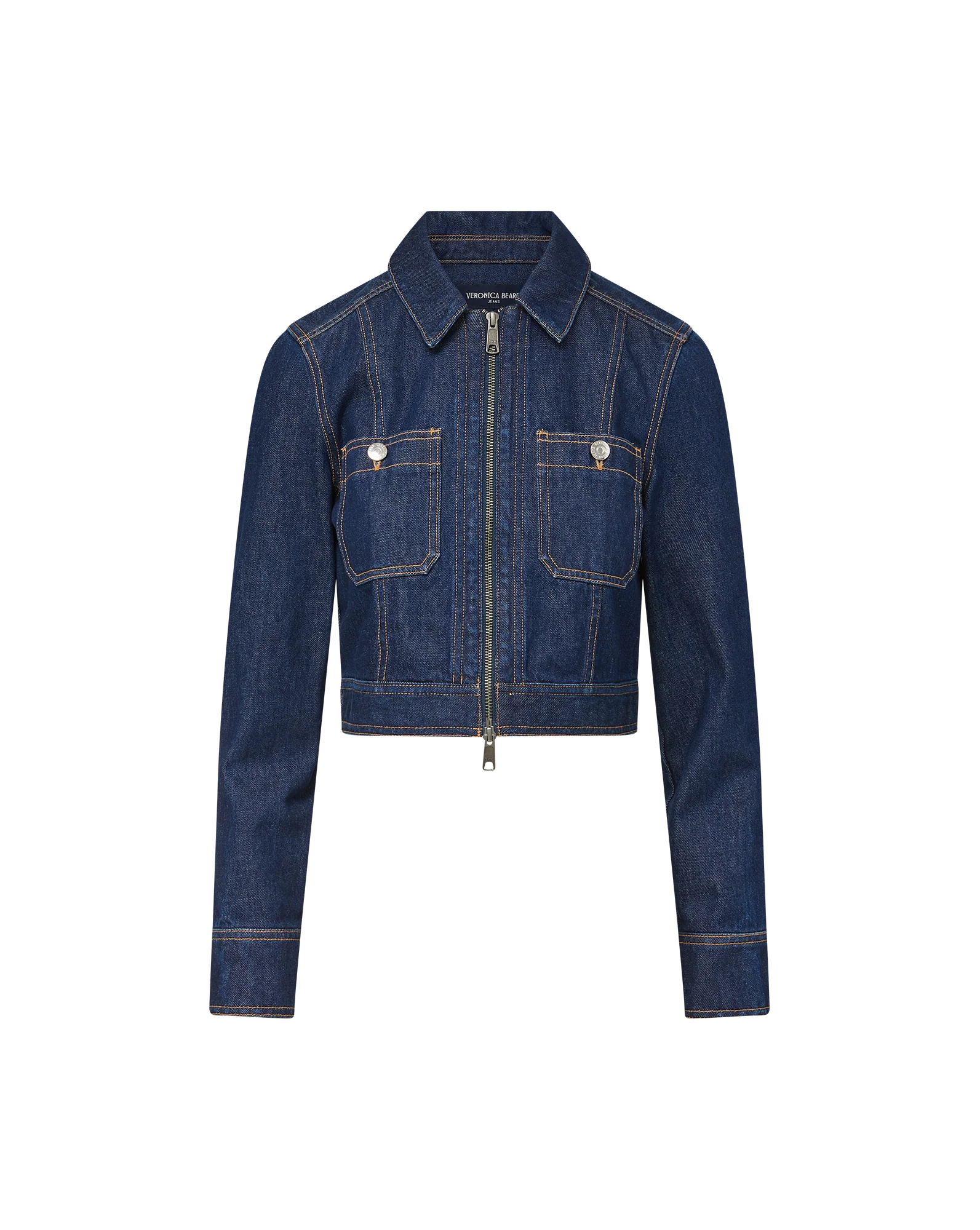 Patty Cropped Denim Jacket - Image 8