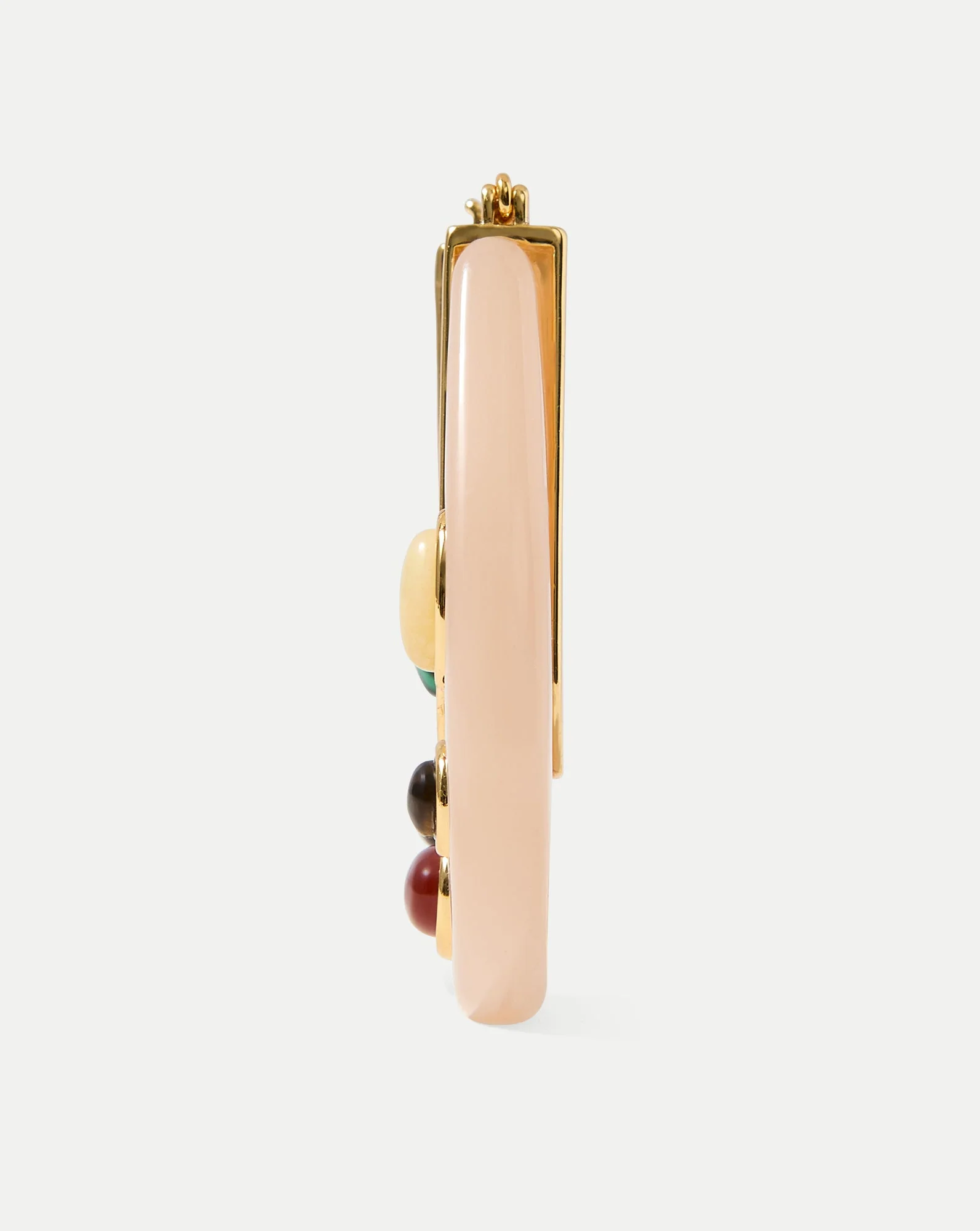 Resin Embellished Drop Hoop - Image 4