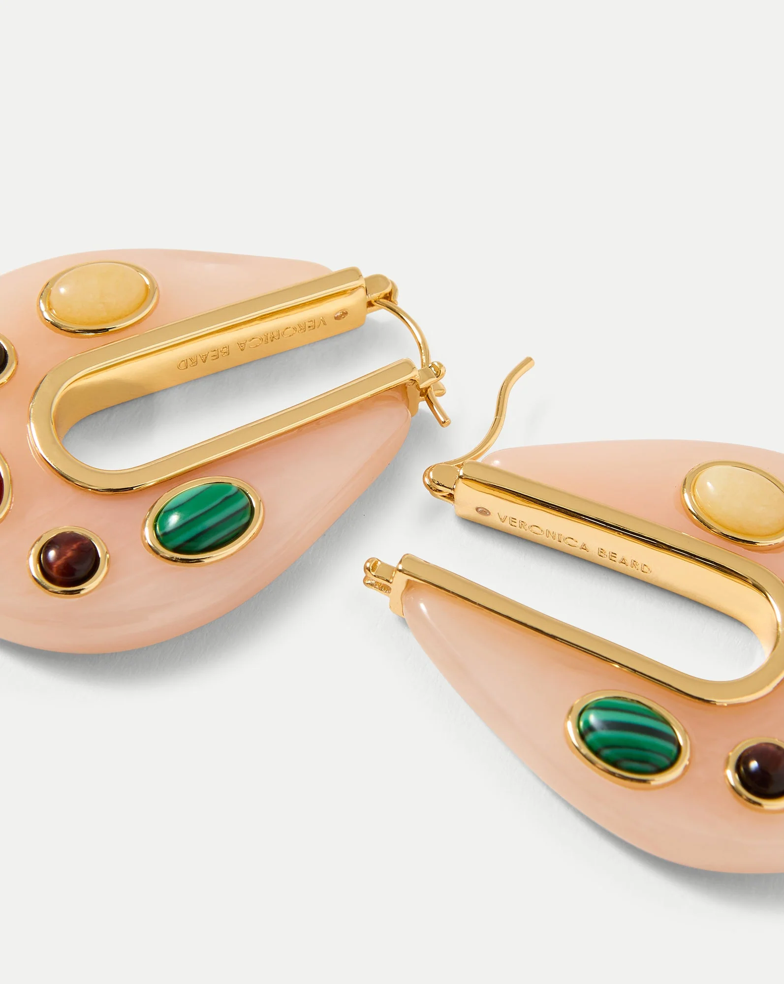Resin Embellished Drop Hoop - Image 5