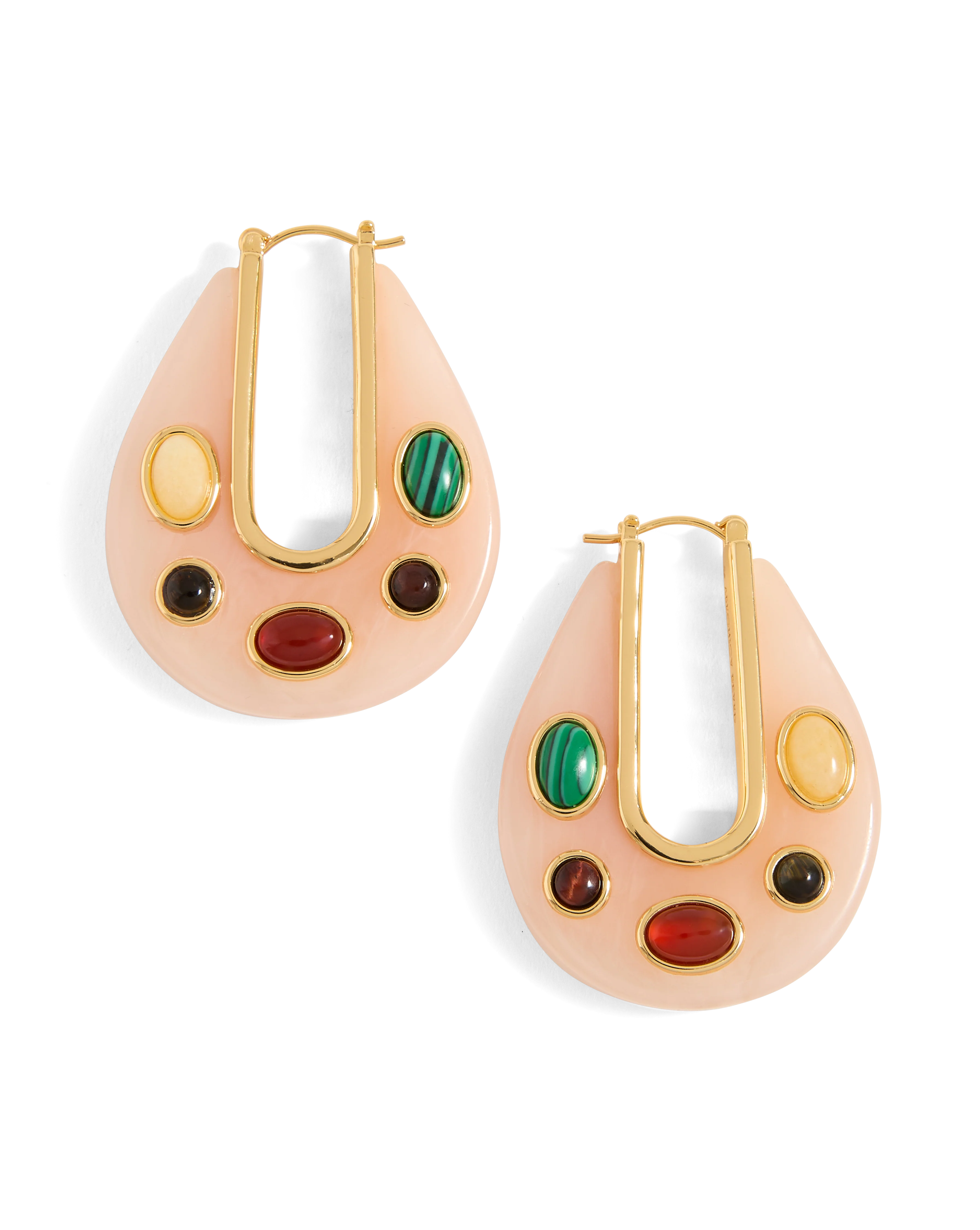 Resin Embellished Drop Hoop - Image 6