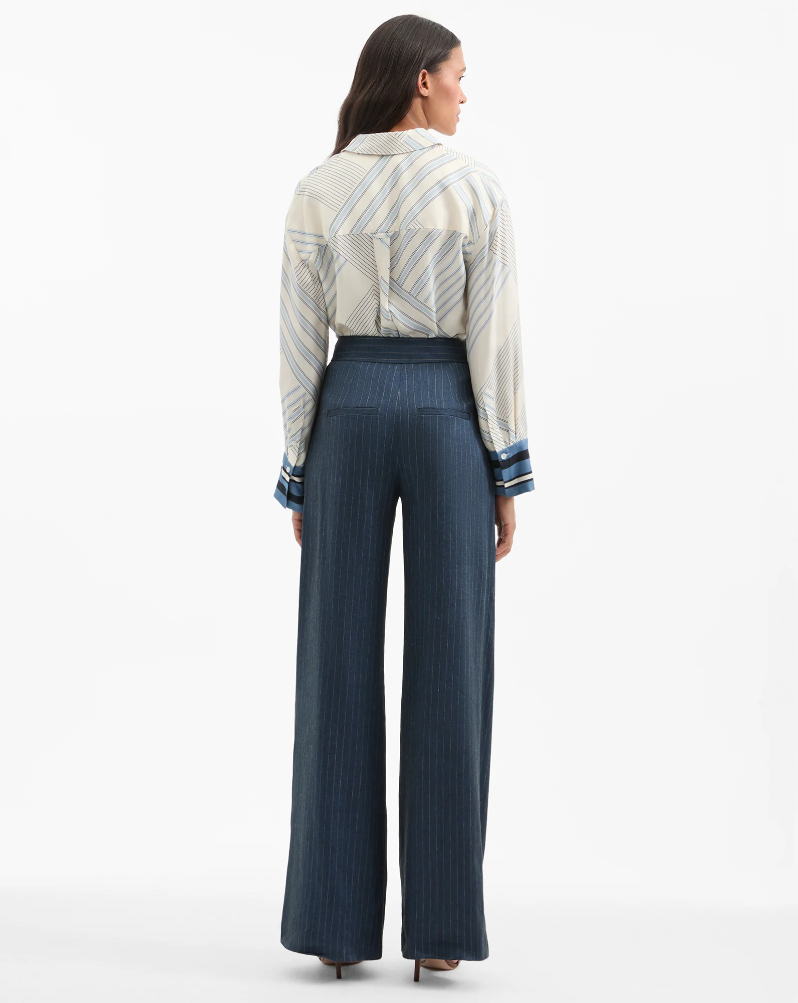 Rimini Wide-Leg Pinstripe Pant - Image 5