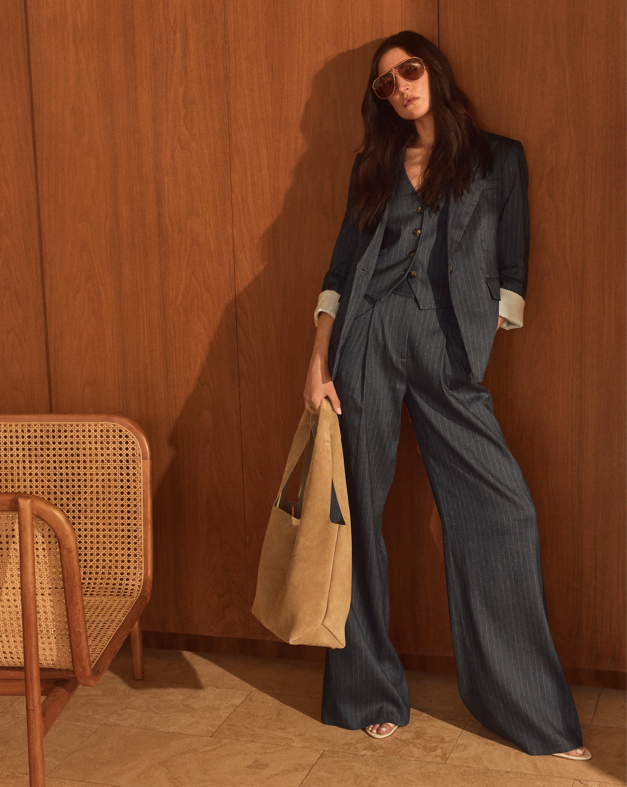 Rimini Wide-Leg Pinstripe Pant - Image 8