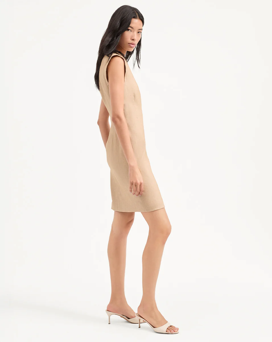 Rosedale Linen Mini Dress - Image 3