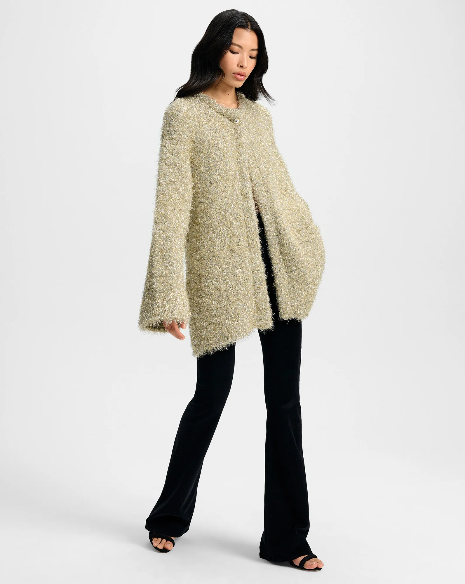 Rozan Metallic Knit Jacket - Image 3