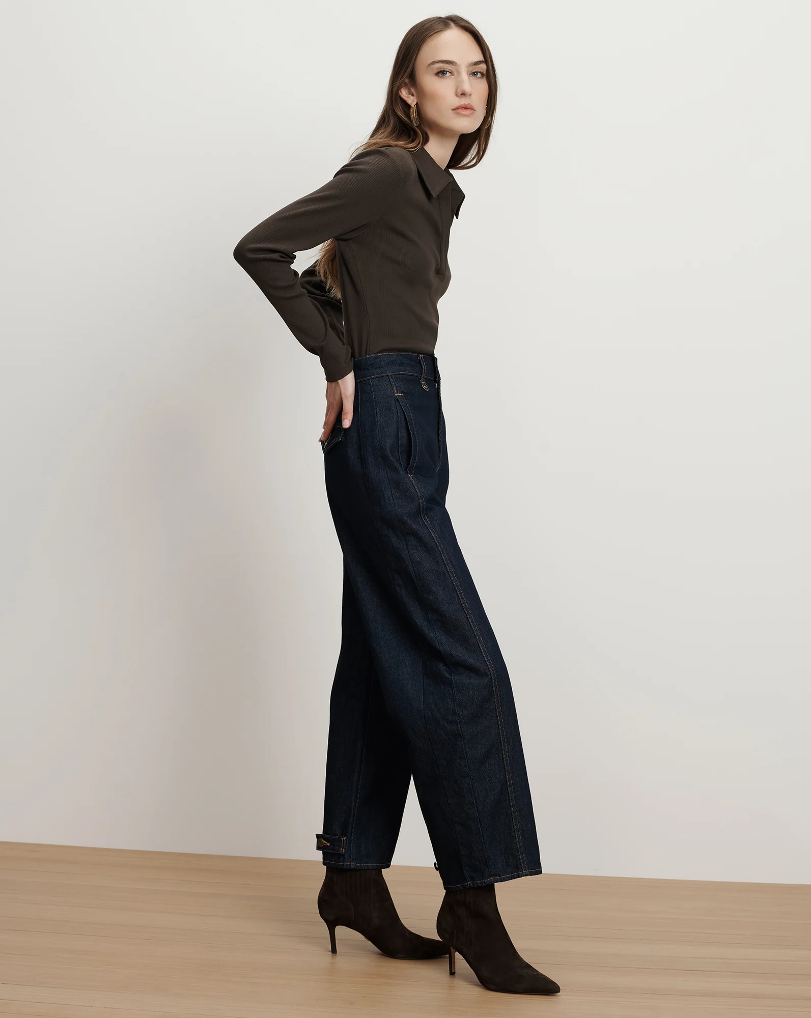 Ryder Adjustable Button Hem Barrel Jean - Image 3
