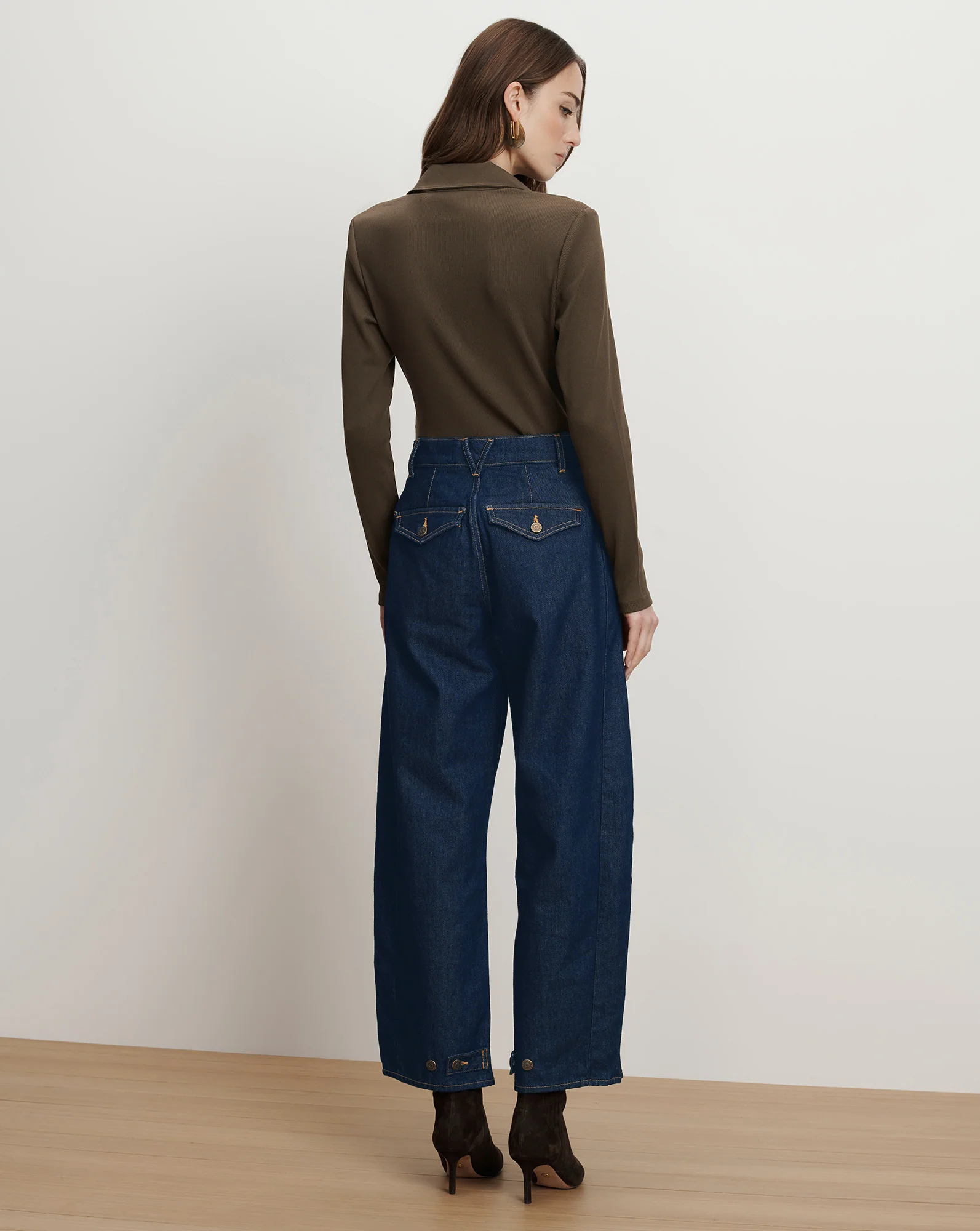 Ryder Adjustable Button Hem Barrel Jean - Image 5