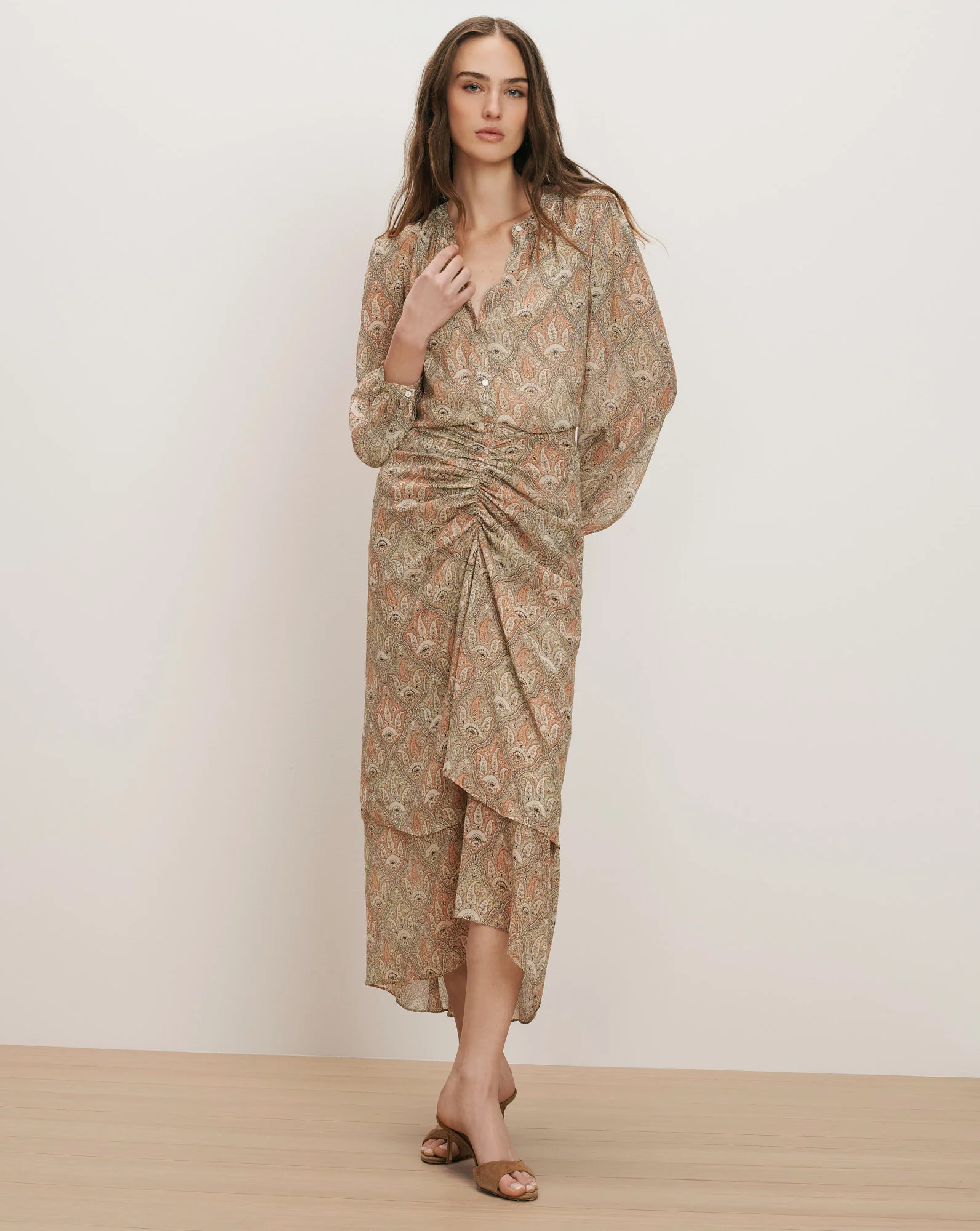 Sira Silk Midi Skirt - Image 6
