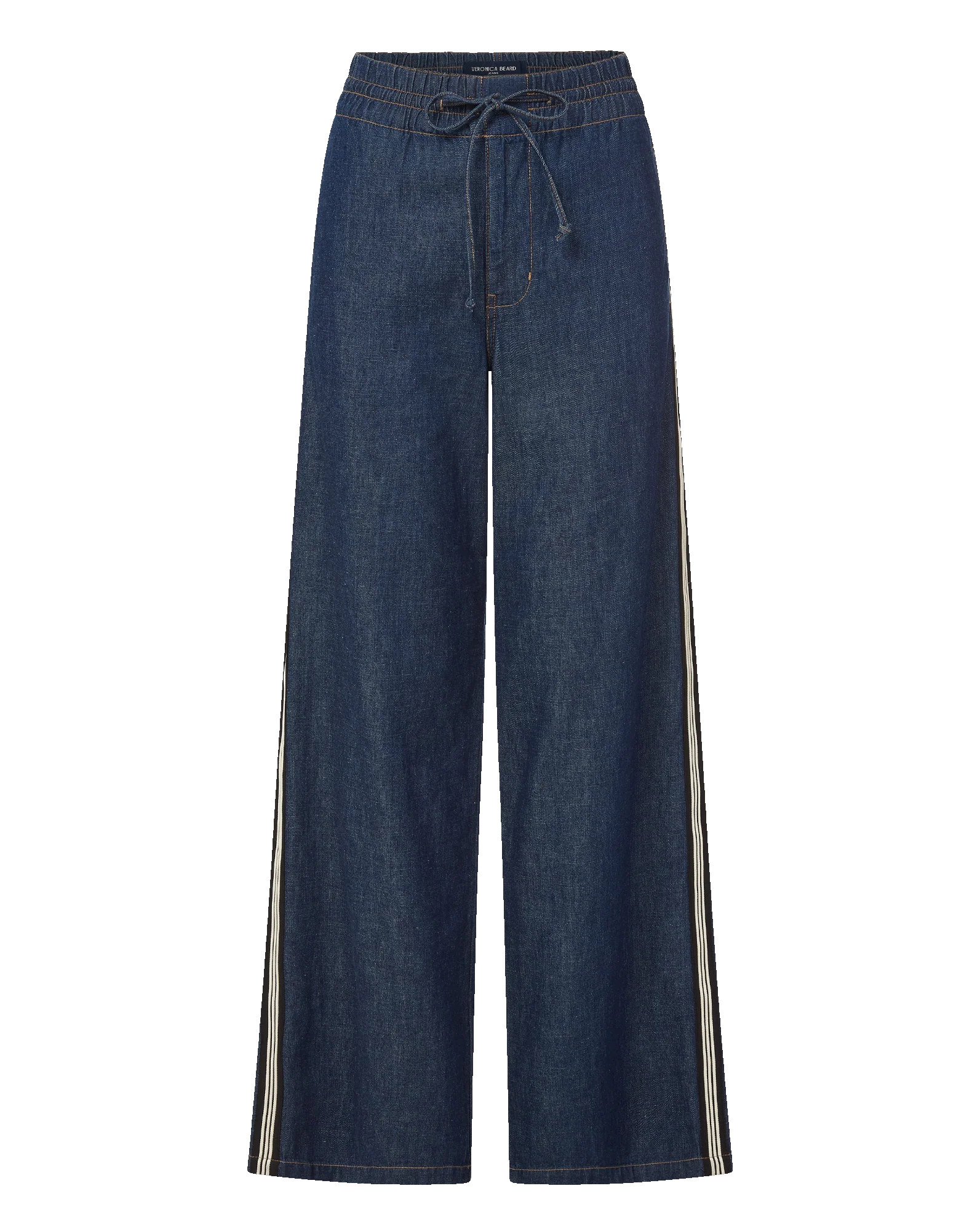 Taylor Track-Stripe Wide-Leg Jean - Image 7