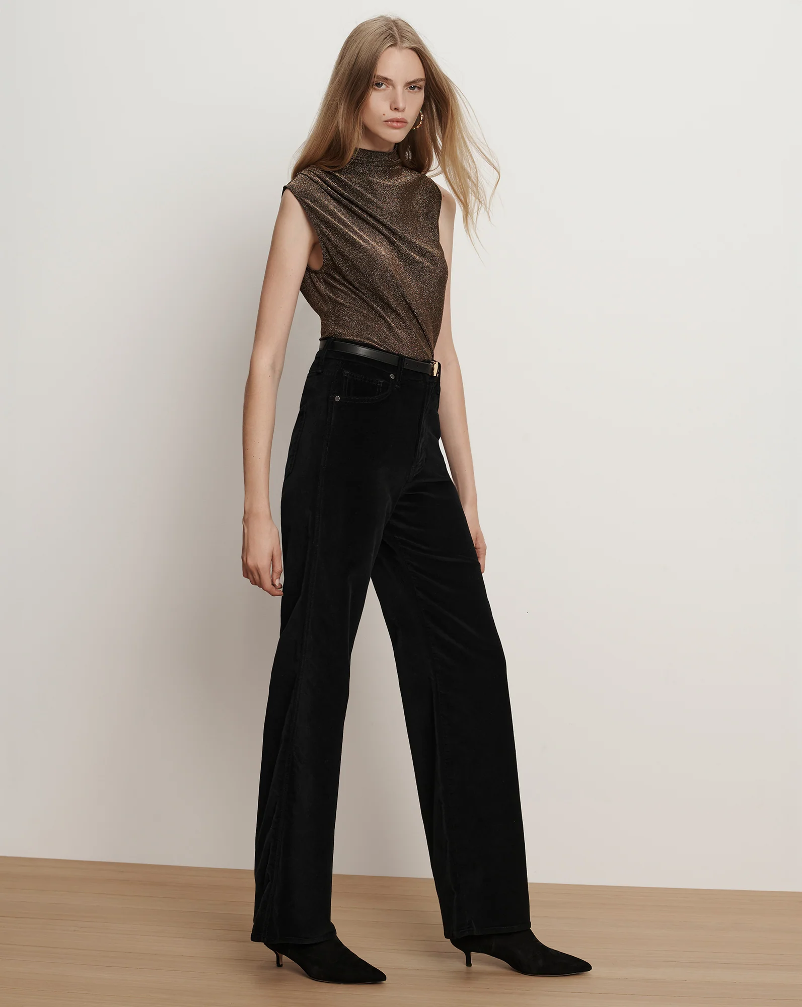 Taylor Velvet Wide-Leg Pant - Image 3