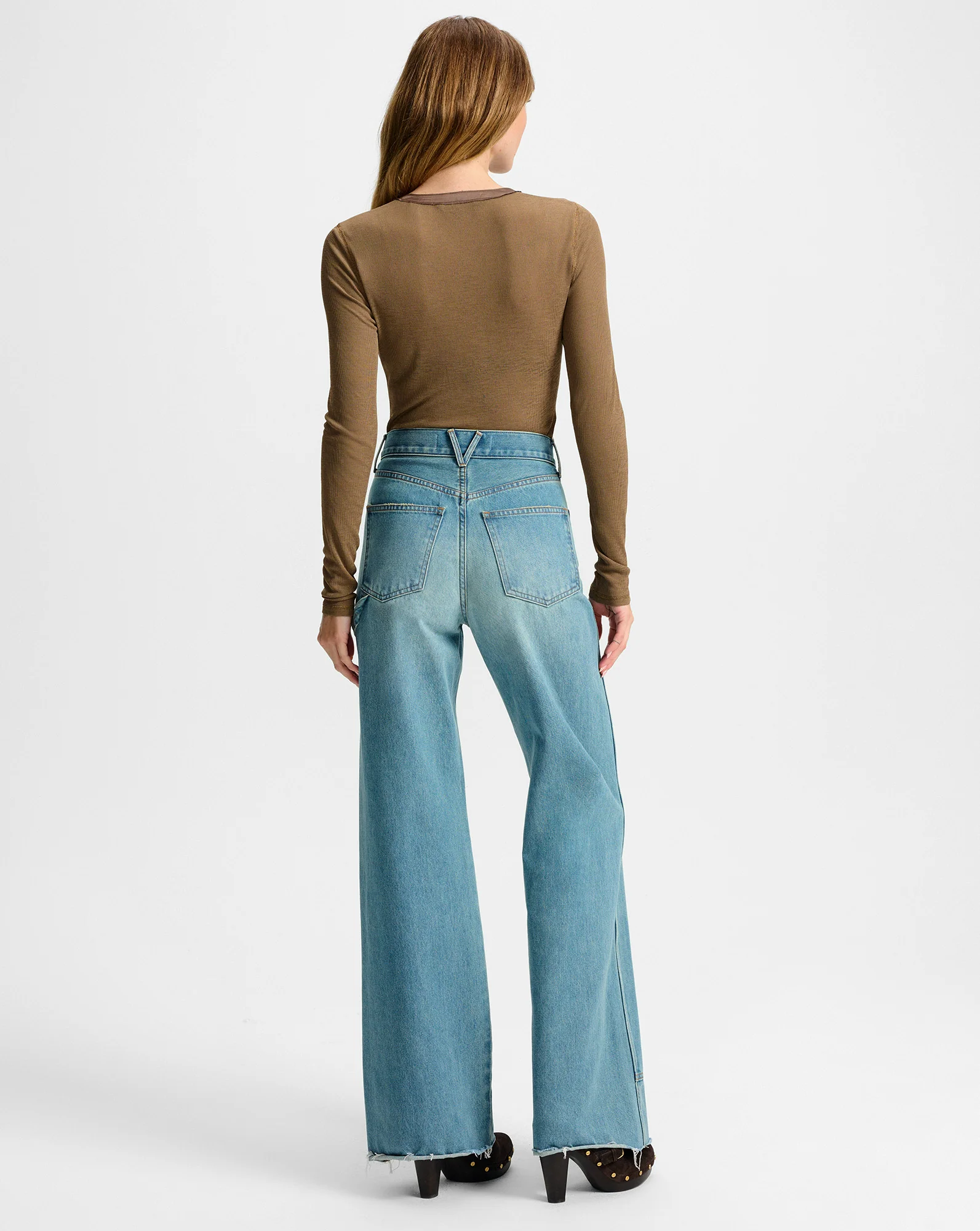 Taylor Wide-Leg Jean with Chaps - Image 6