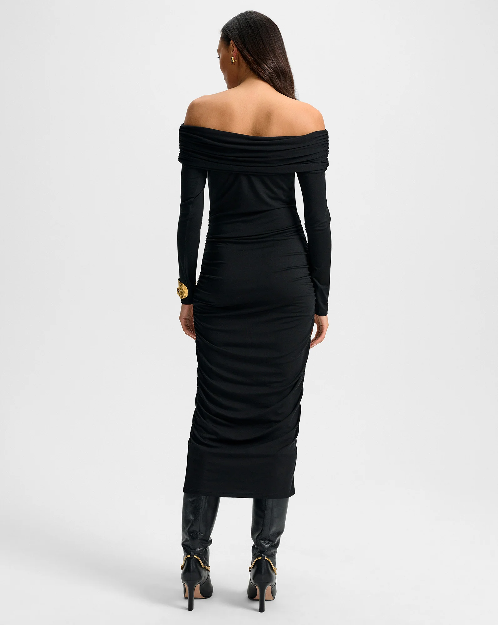 Tinette Off-The-Shoulder Midi Dress - Image 4