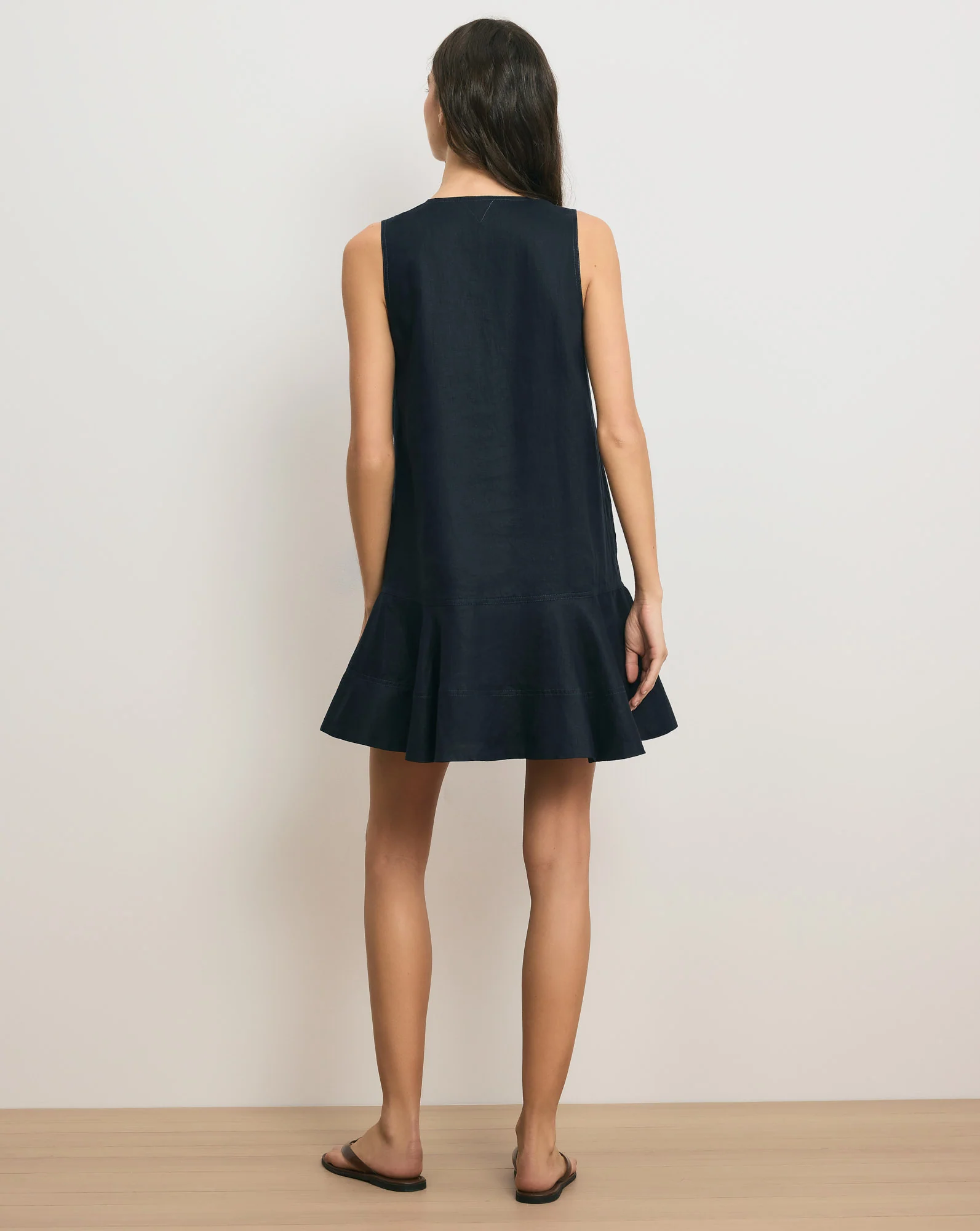 Treena Linen Mini Dress - Image 5