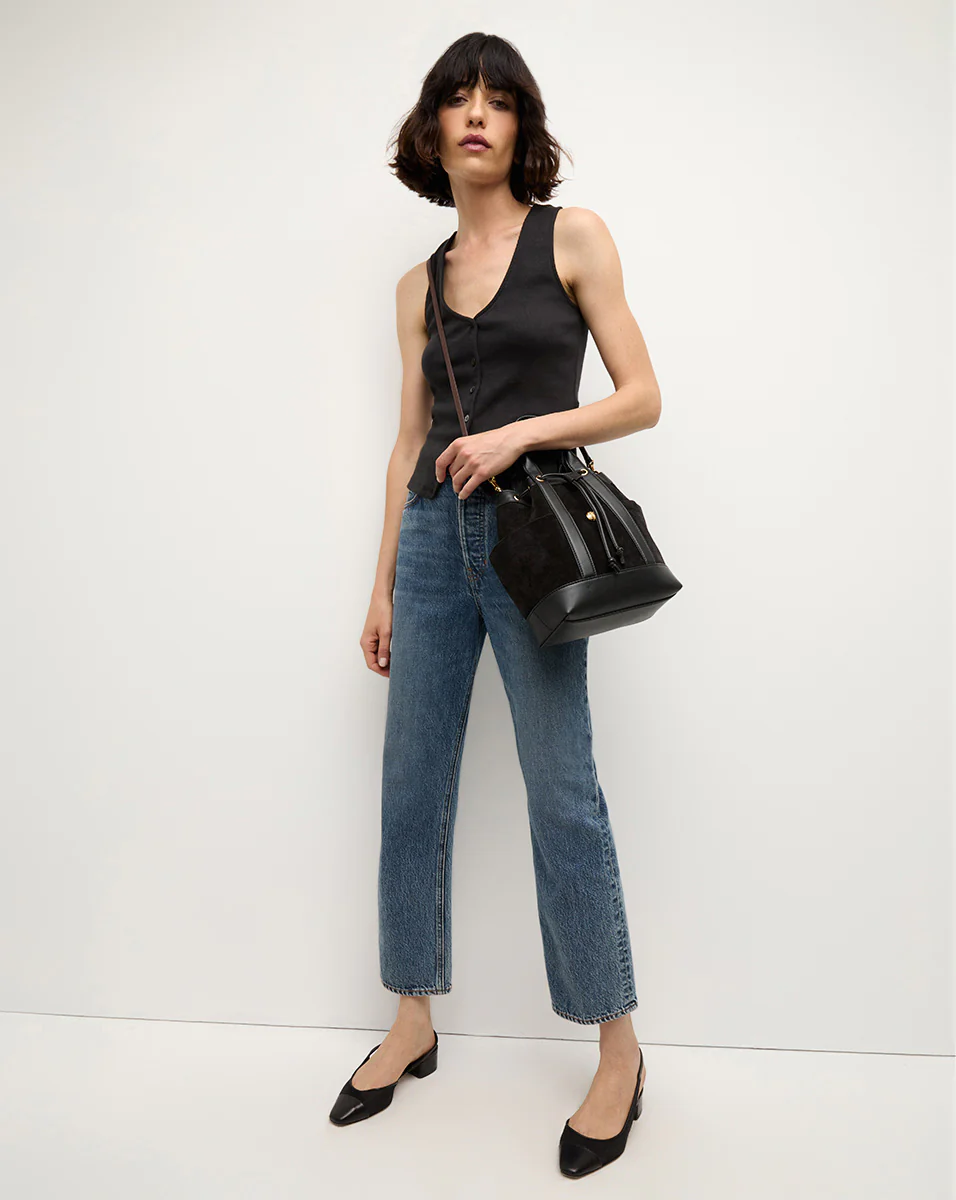 Veronica Beard Suede Goody Bag - Image 2